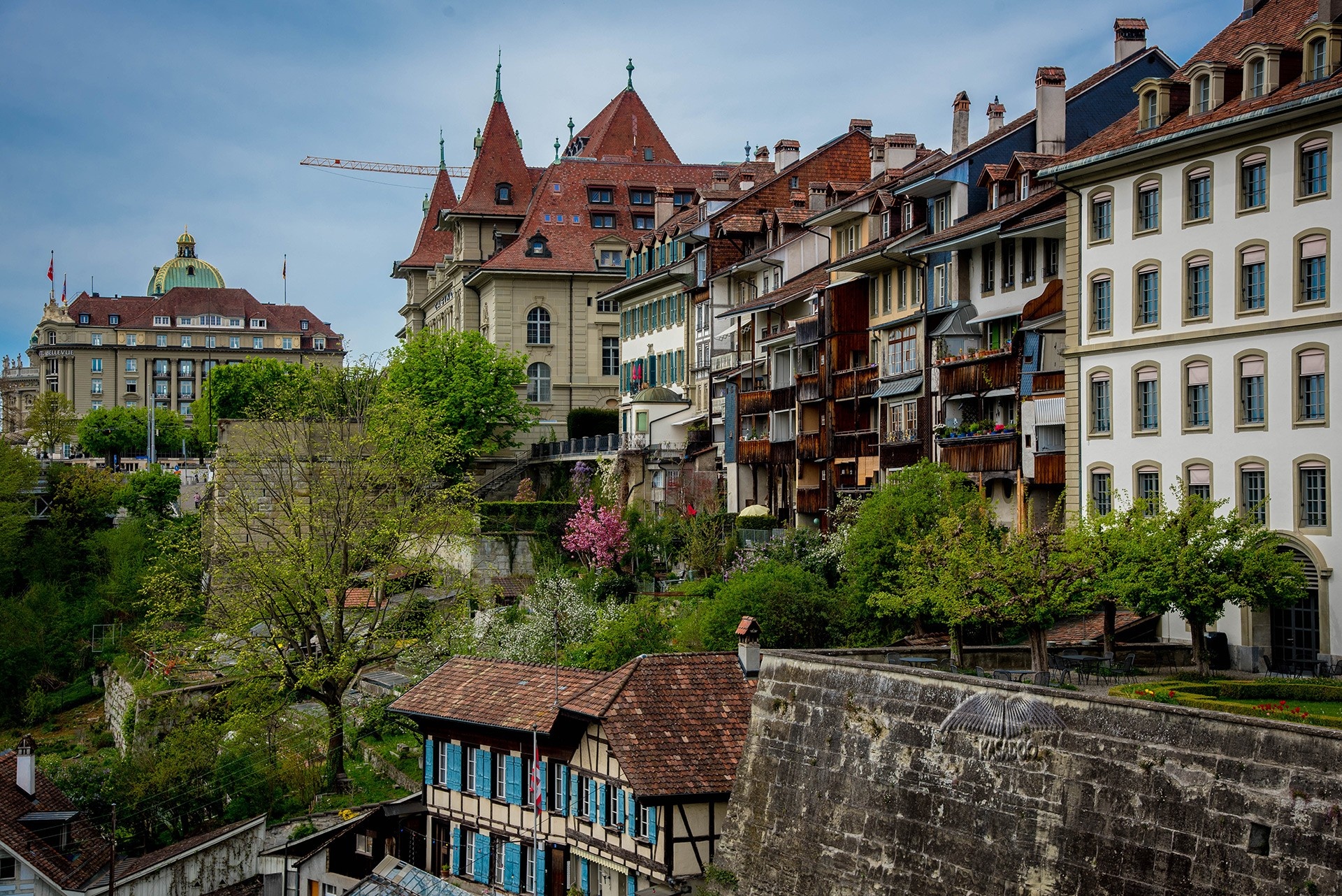 Old Bern houses, Switzerland, Kasadoo, Representative, 1920x1290 HD Desktop