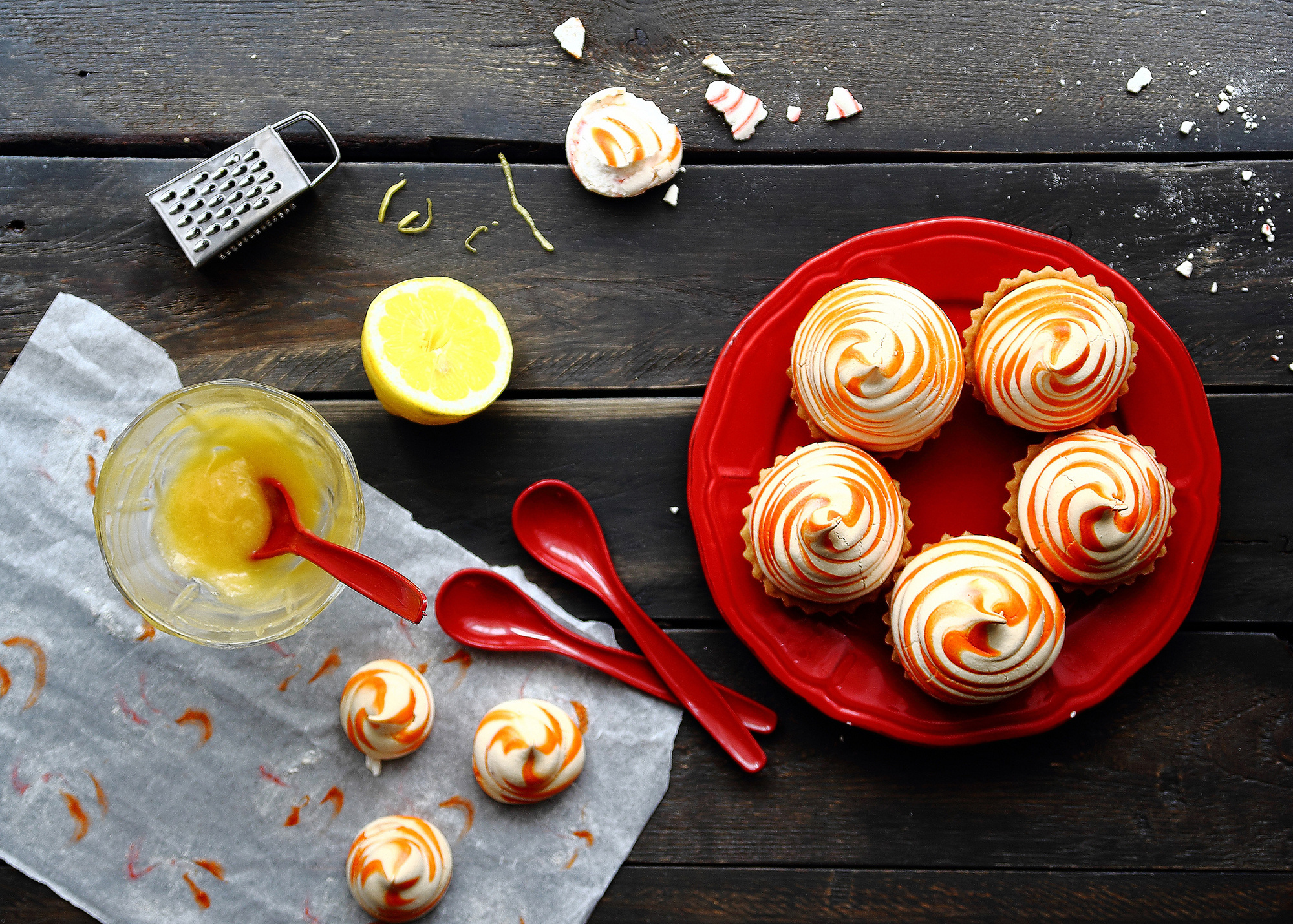 Lemon meringue tarts, Tangy and sweet, Zesty dessert, Citrus delight, 2000x1430 HD Desktop