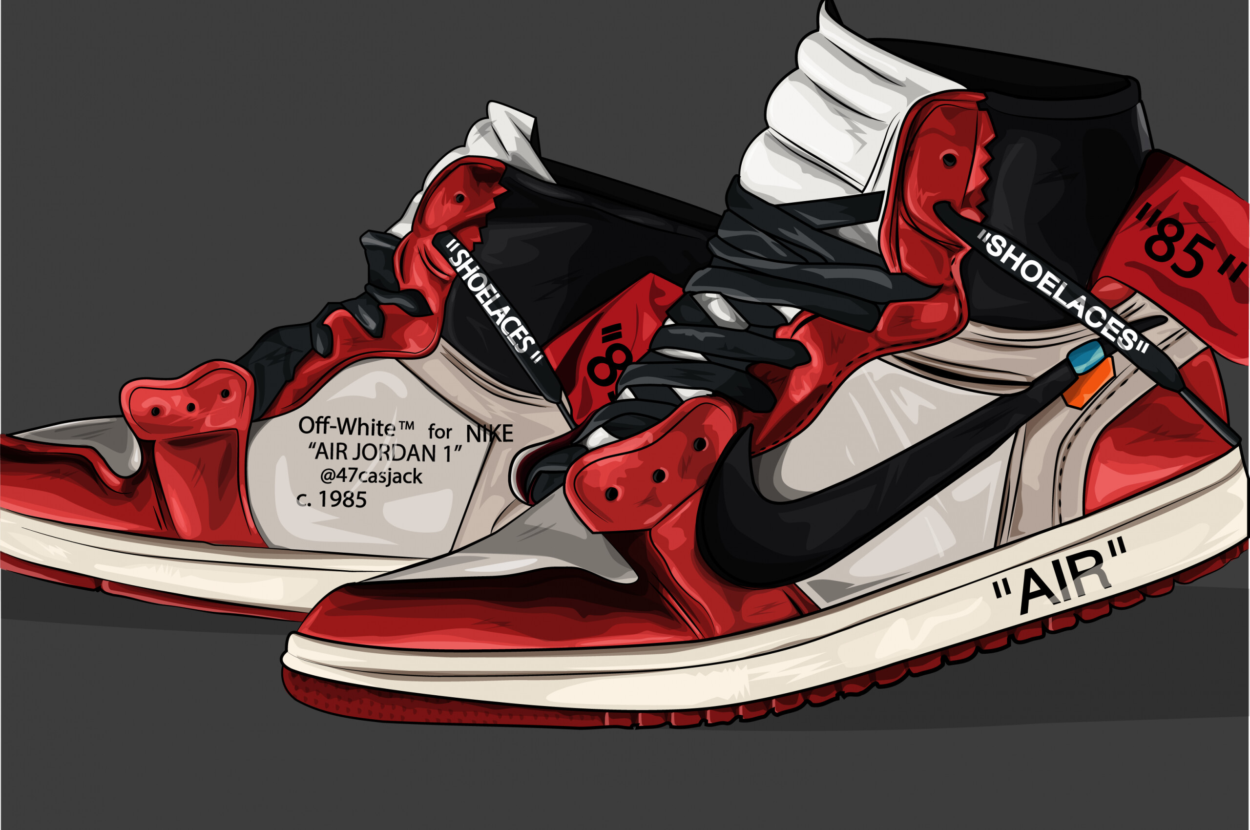 Air Jordan collaboration, Off-White Wallpaper, 2560x1700 HD Desktop