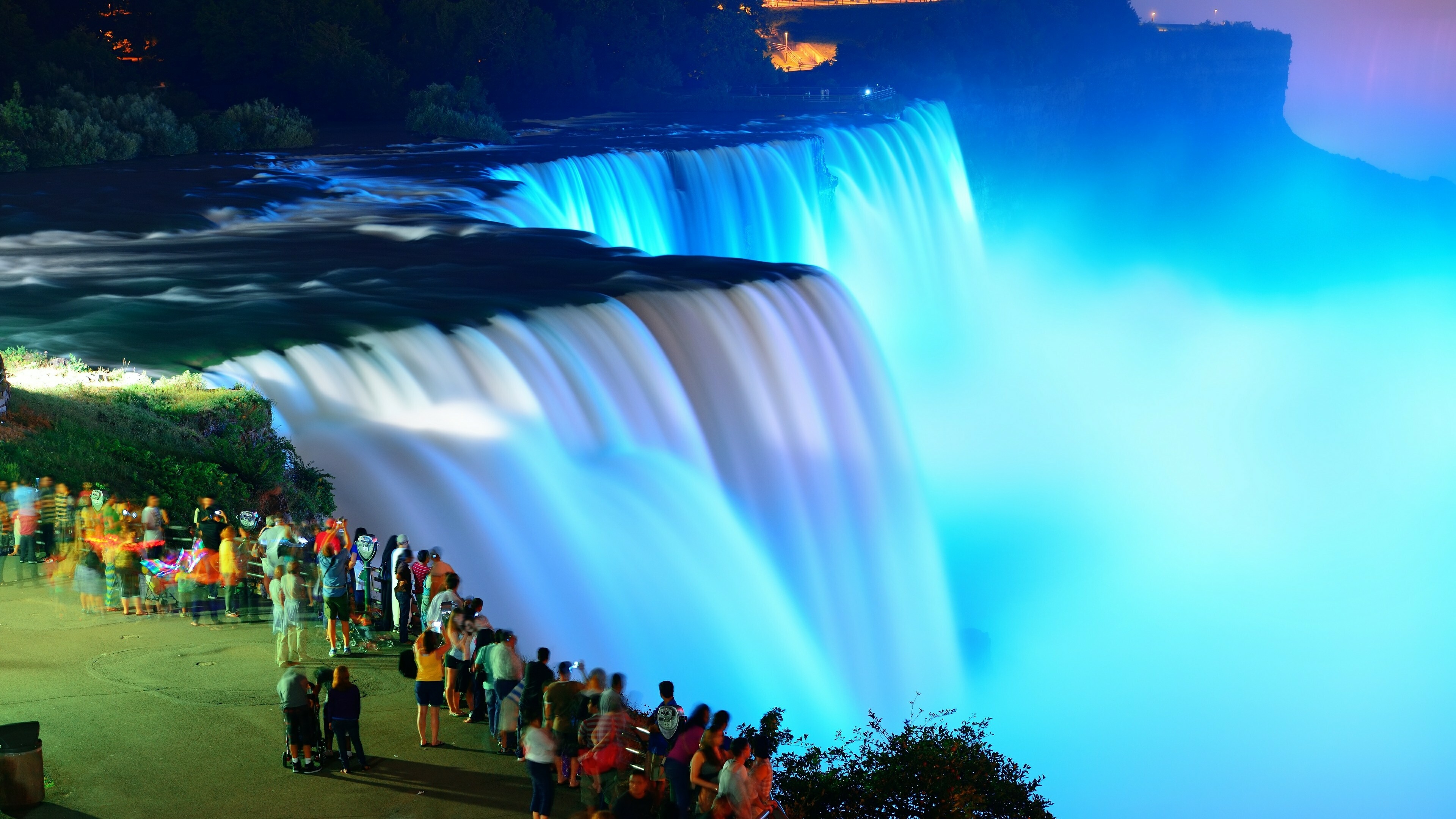 Light Show, Niagara Falls Wallpaper, 3840x2160 4K Desktop