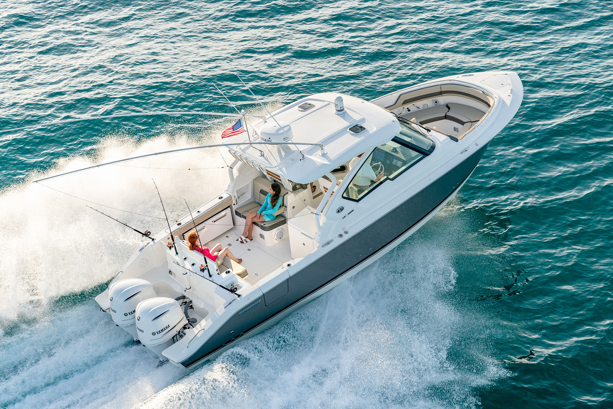 Pursuit boats, Dual console boat, Advanced features, Versatile boating, 2050x1370 HD Desktop