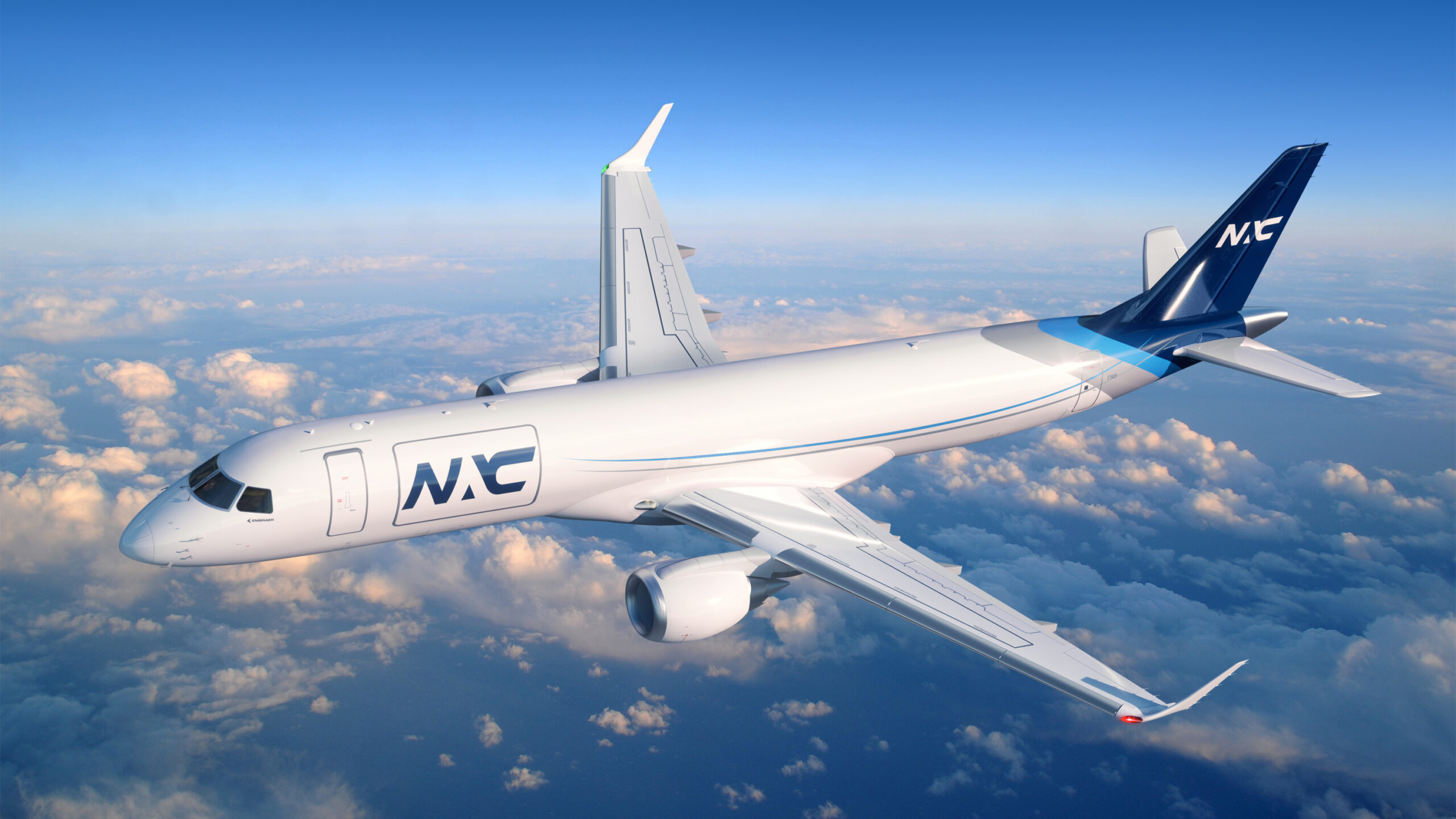 Embraer, Nordic Aviation Capital, E-jet, Conversion freighters, 2560x1440 HD Desktop