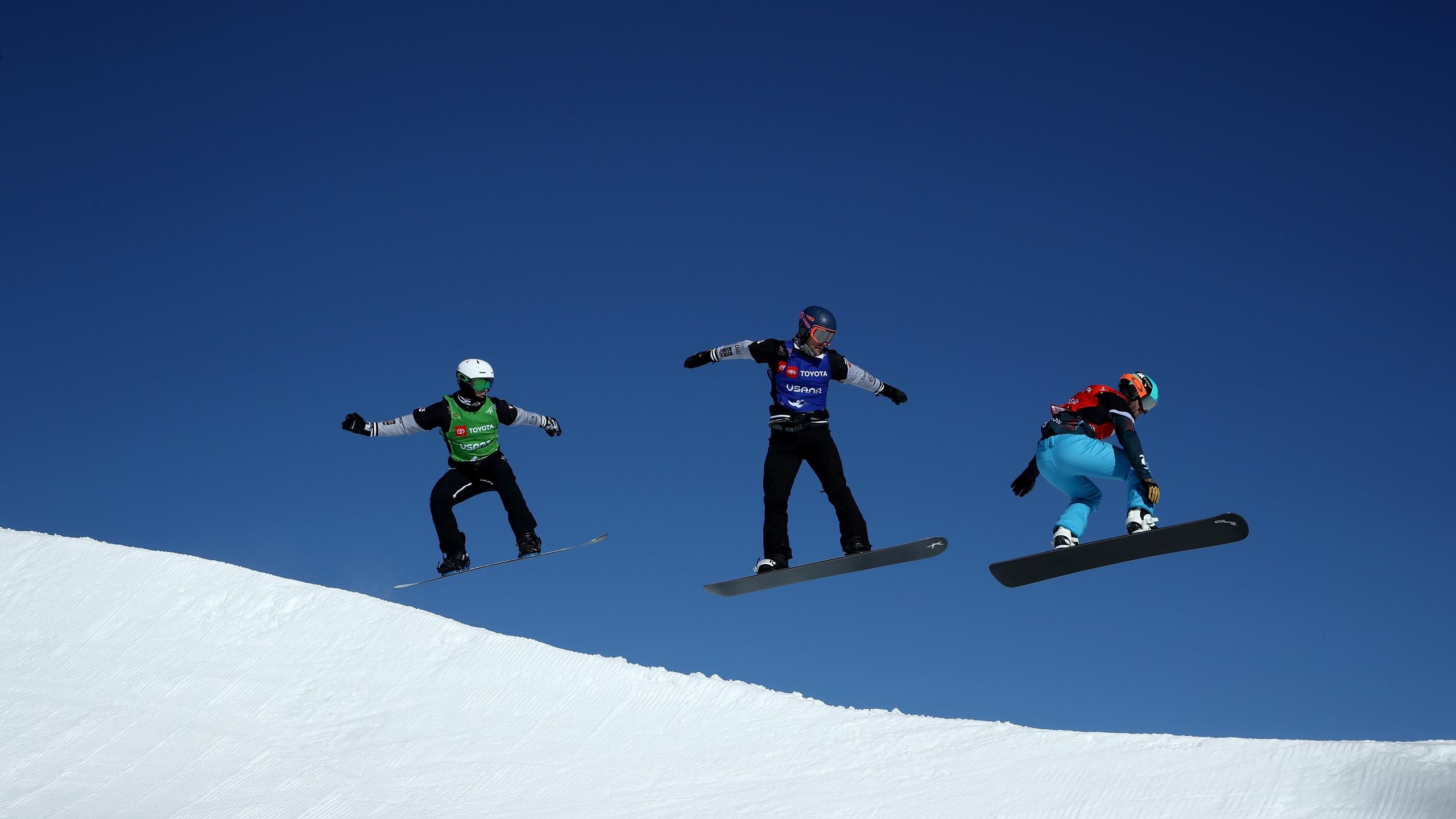 Lucas Eguibar, Veysonnaz victory, Snowboard season end, Triumphant finish, 2560x1440 HD Desktop