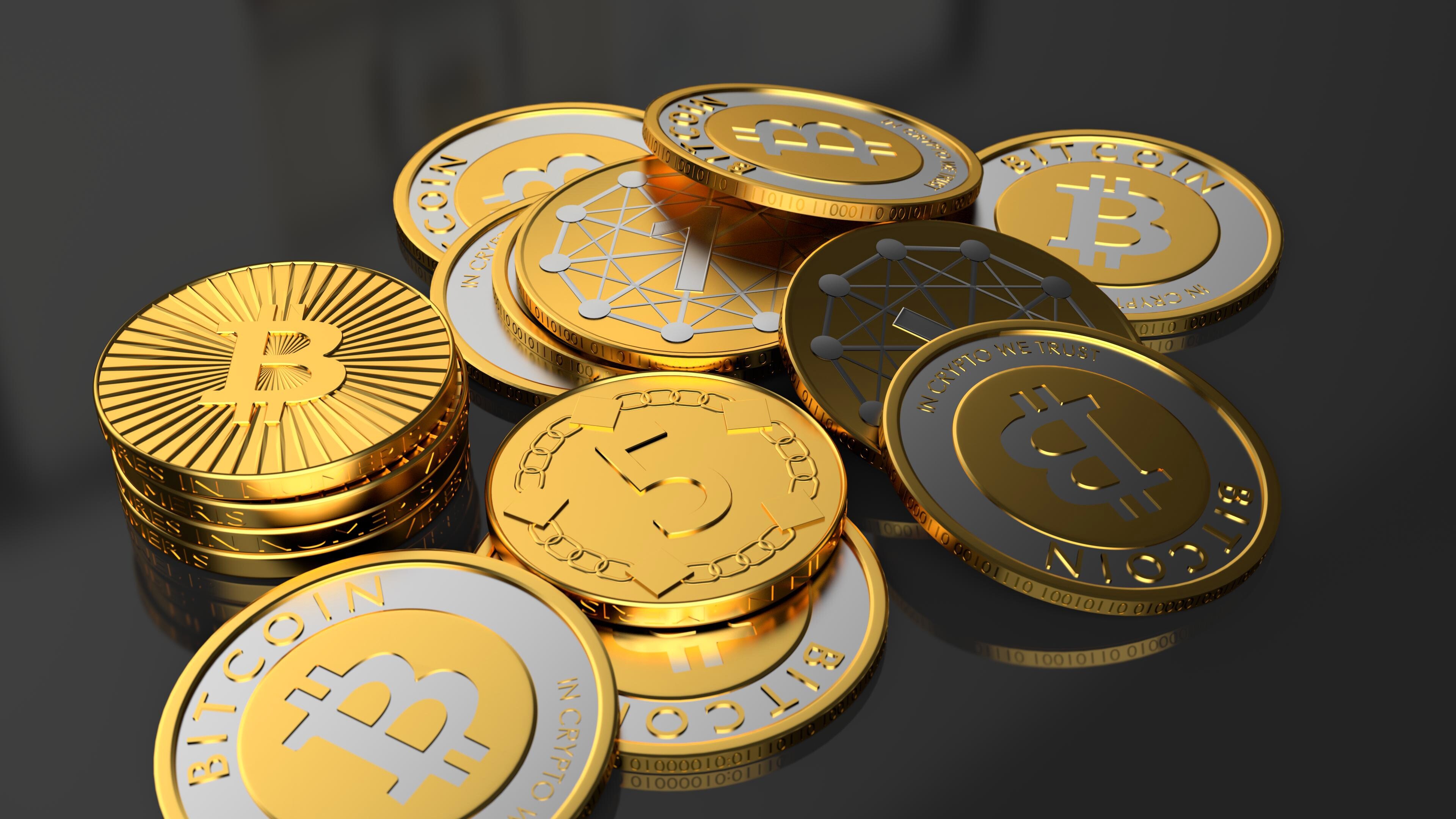 Cryptocurrency money, 4K wallpaper, Digital economy, Financial revolution, 3840x2160 4K Desktop