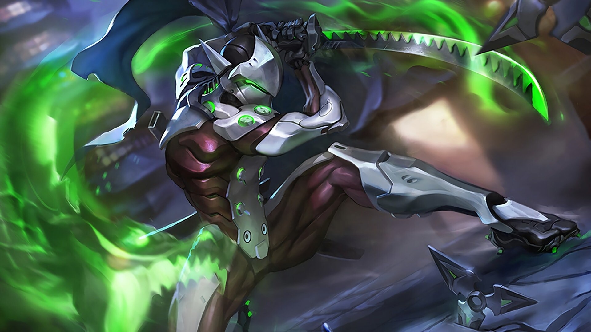 Genji fan art, Creative designs, HD wallpapers, Inspiring imagery, 1920x1080 Full HD Desktop