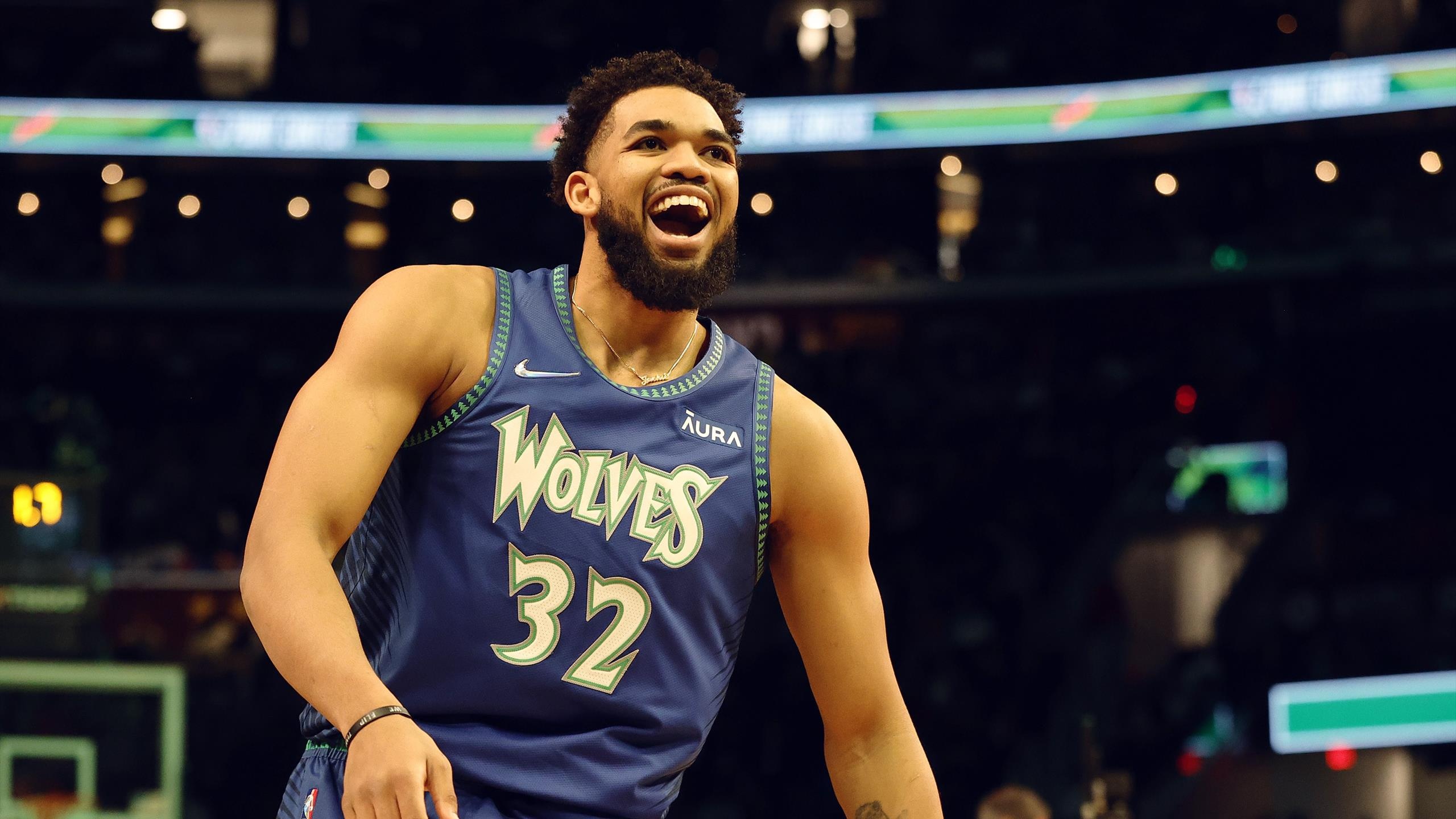 Karl-Anthony Towns, Sports, basketball, Warriors, 2560x1440 HD Desktop