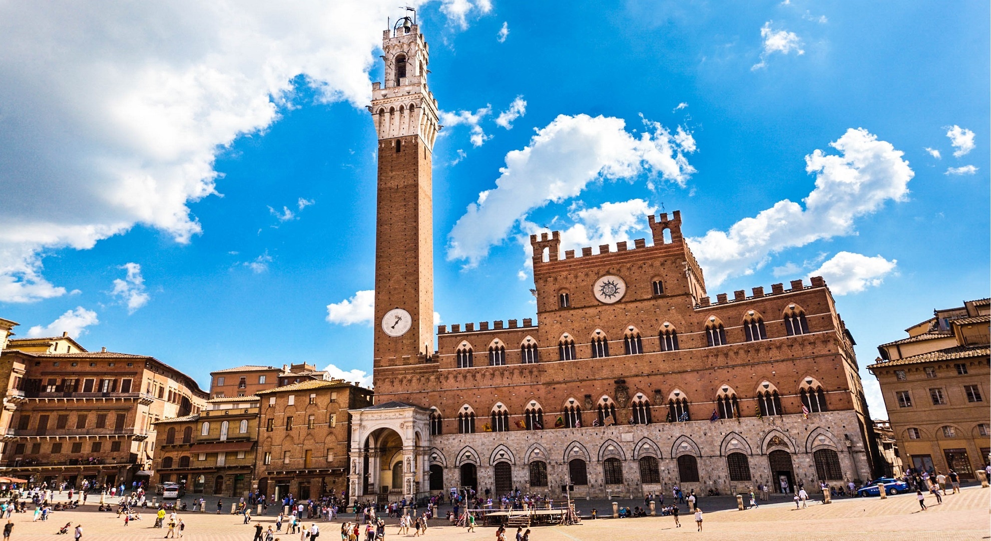 Torre del Mangia, Palazzo Pubblico, Piazza del Campo, Siena, 1980x1080 HD Desktop