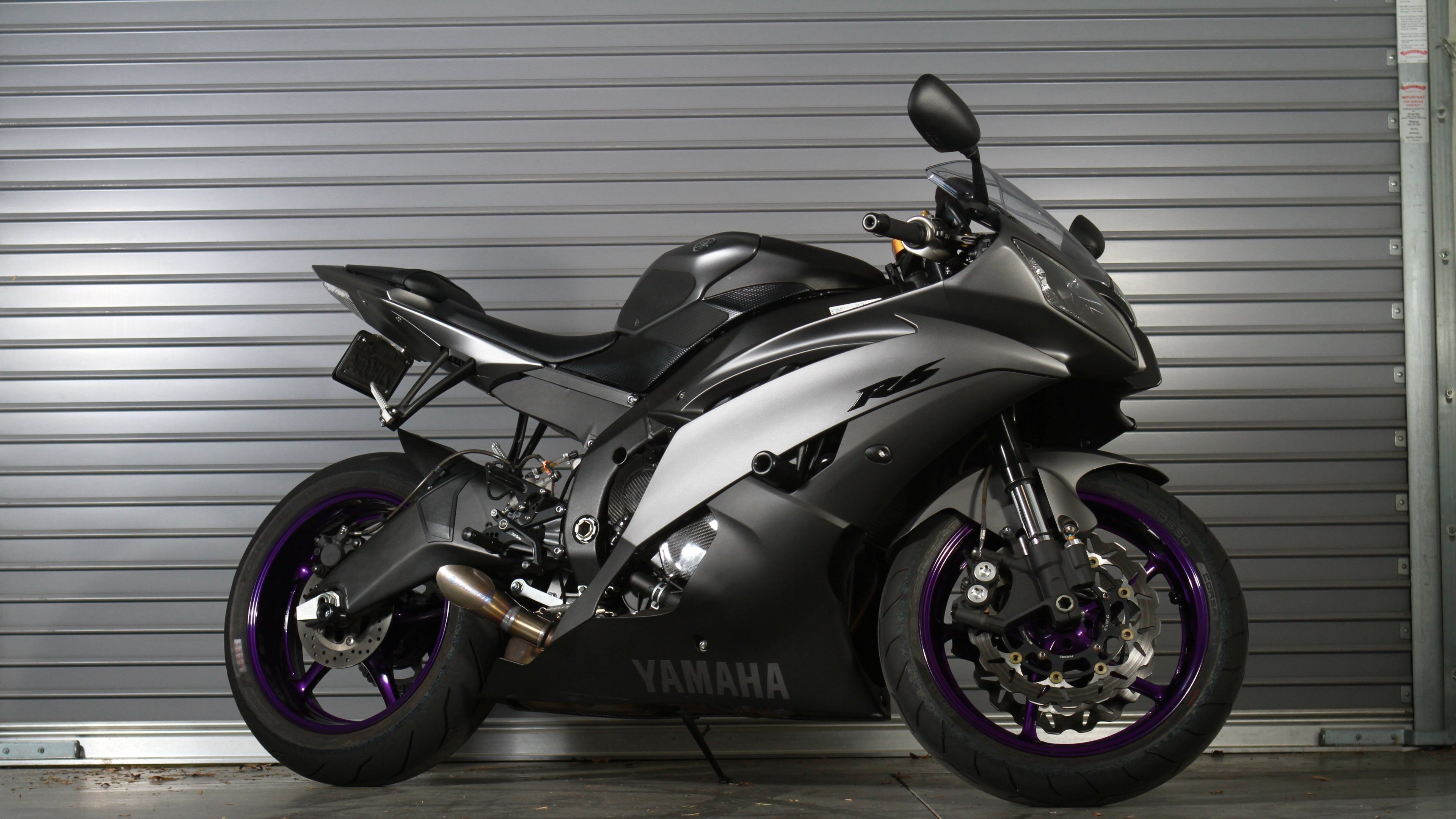 Yamaha YZF-R6, Top free backgrounds, 3840x2160 4K Desktop