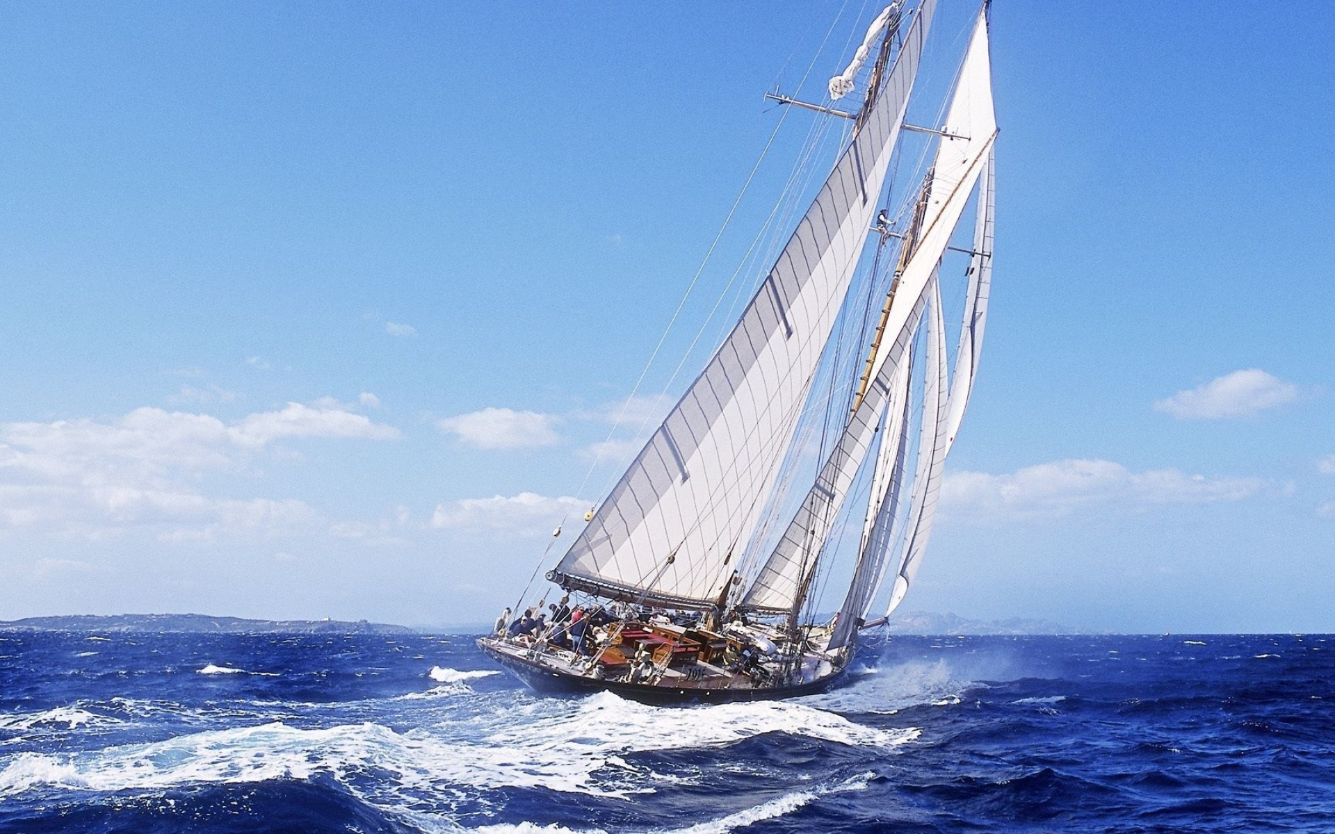 Sailing wallpapers, Stunning visuals, Serene ocean, Sailing enthusiasts, 1920x1200 HD Desktop