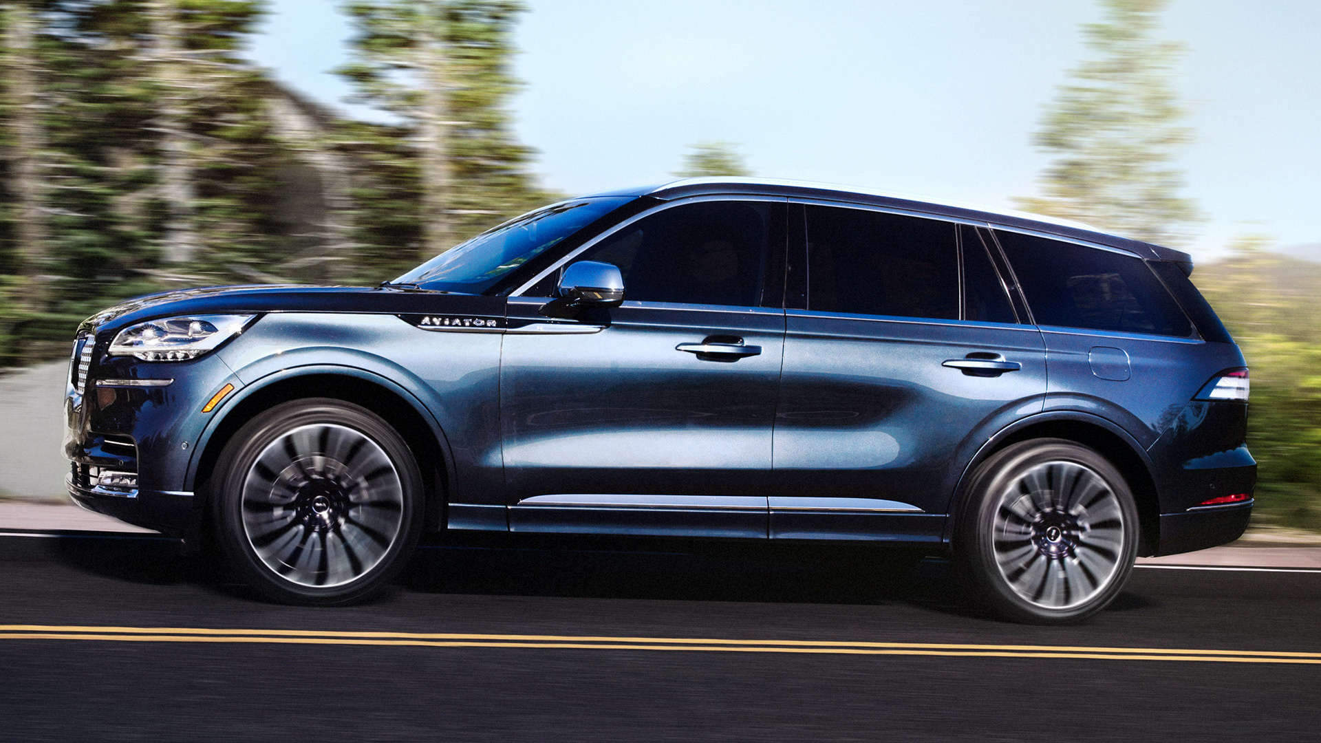 Lincoln Aviator, 2020 model, Black label, Car pixel, 1920x1080 Full HD Desktop