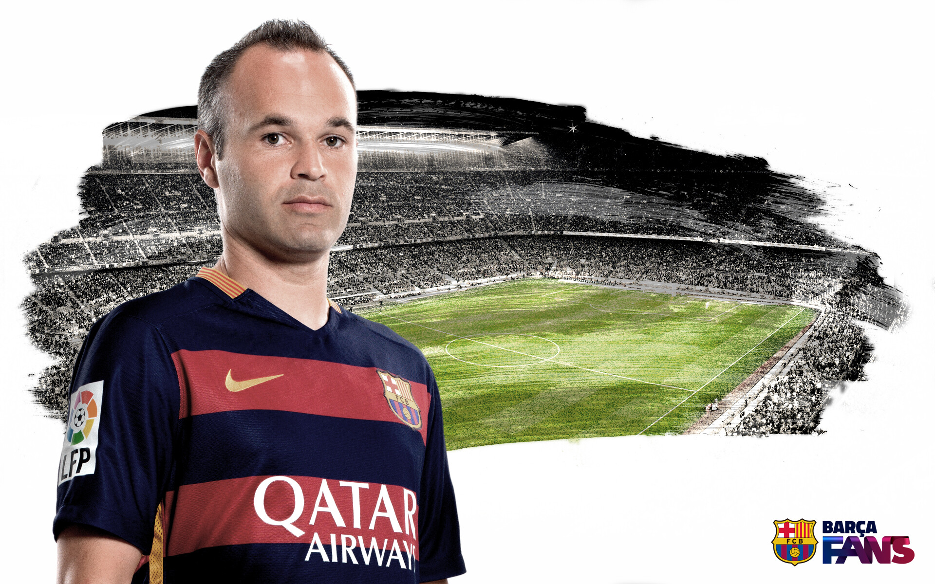 Andres Iniesta, FC Barcelona Wallpaper, 1920x1200 HD Desktop