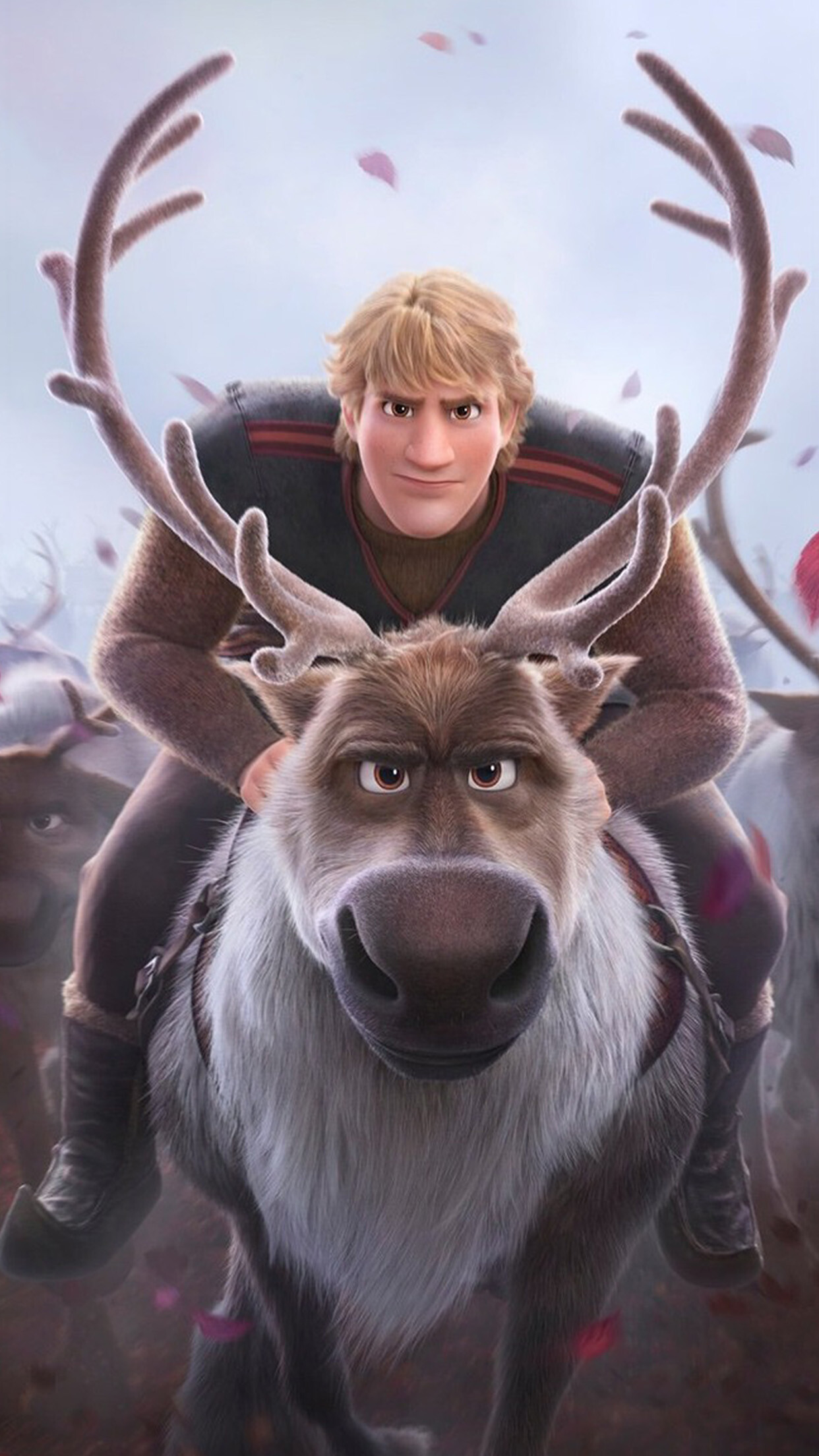 Kristoff Frozen, Disney film, Anime art, Wallpaper, 1250x2210 HD Phone