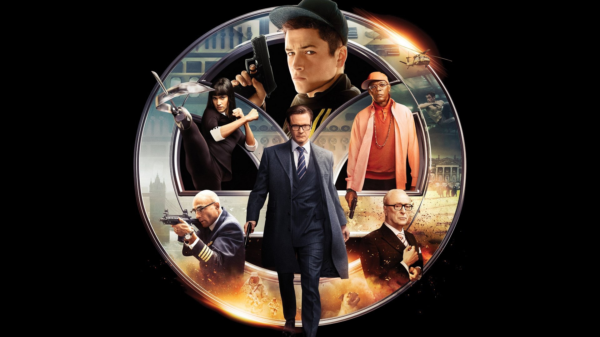 Kingsman: The Secret Service, Secret spy agency, Thrilling missions, Stylish action film, 1920x1080 Full HD Desktop