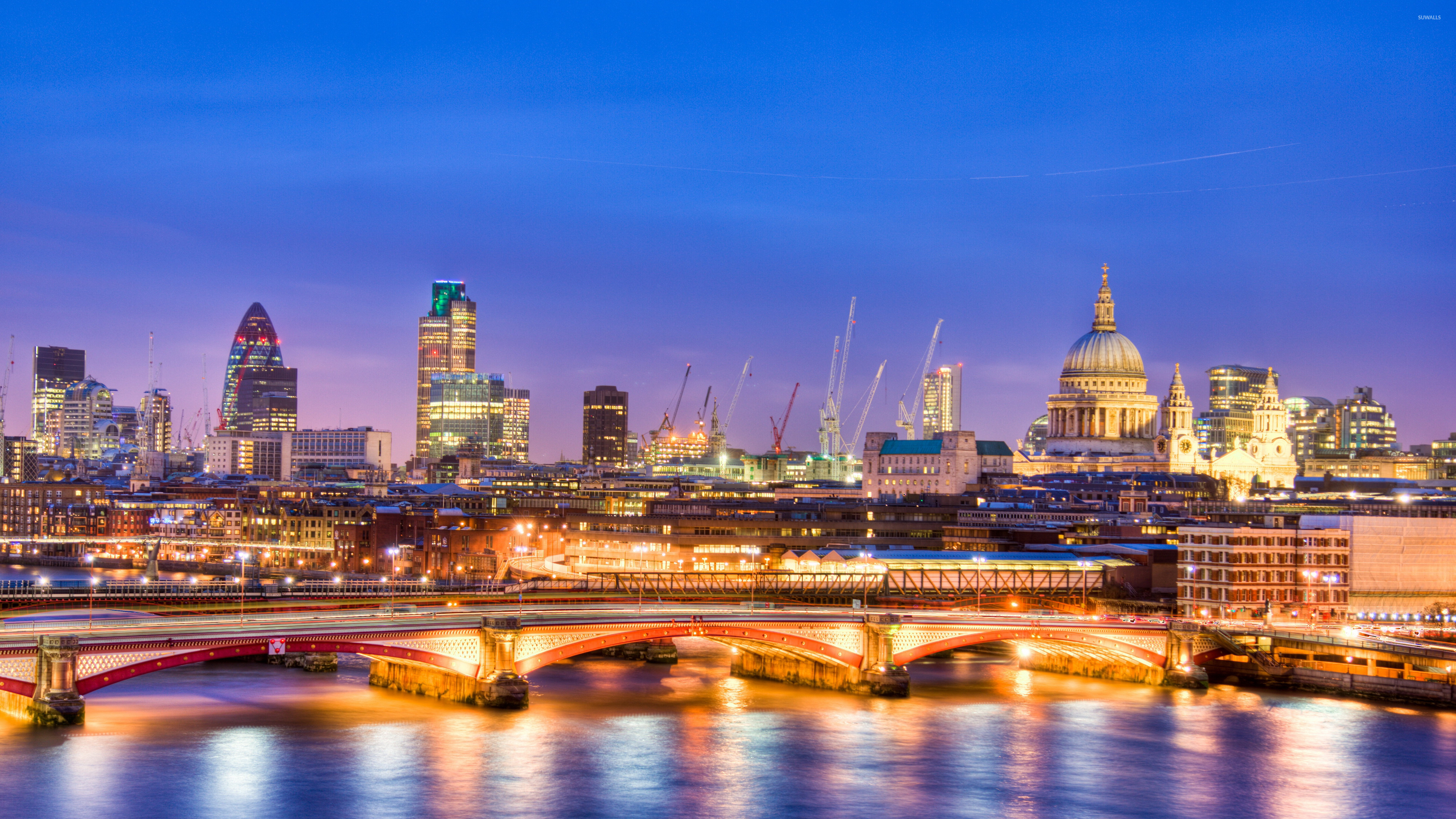 Blue sky, City light, London wallpaper, 3840x2160 4K Desktop