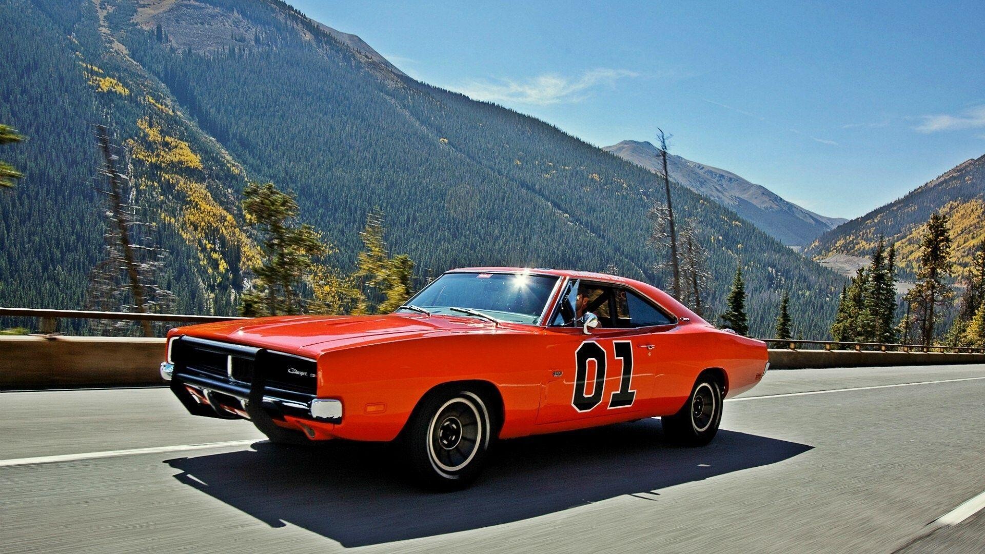 Mountains, General Lee Car Wallpaper, 1920x1080 Full HD Desktop