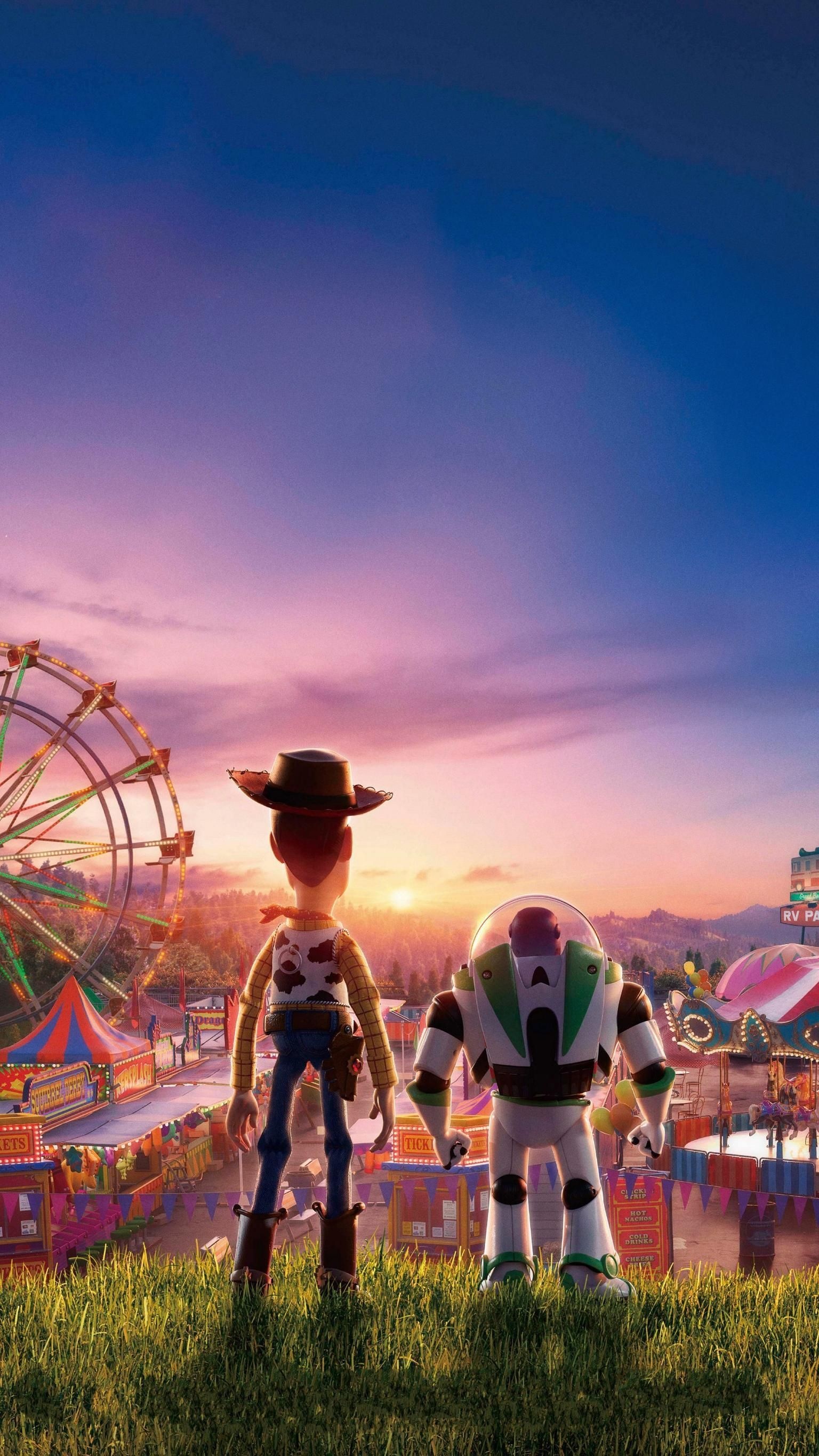 Woody and Buzz Lightyear, Pixar Wallpaper, 1540x2740 HD Phone