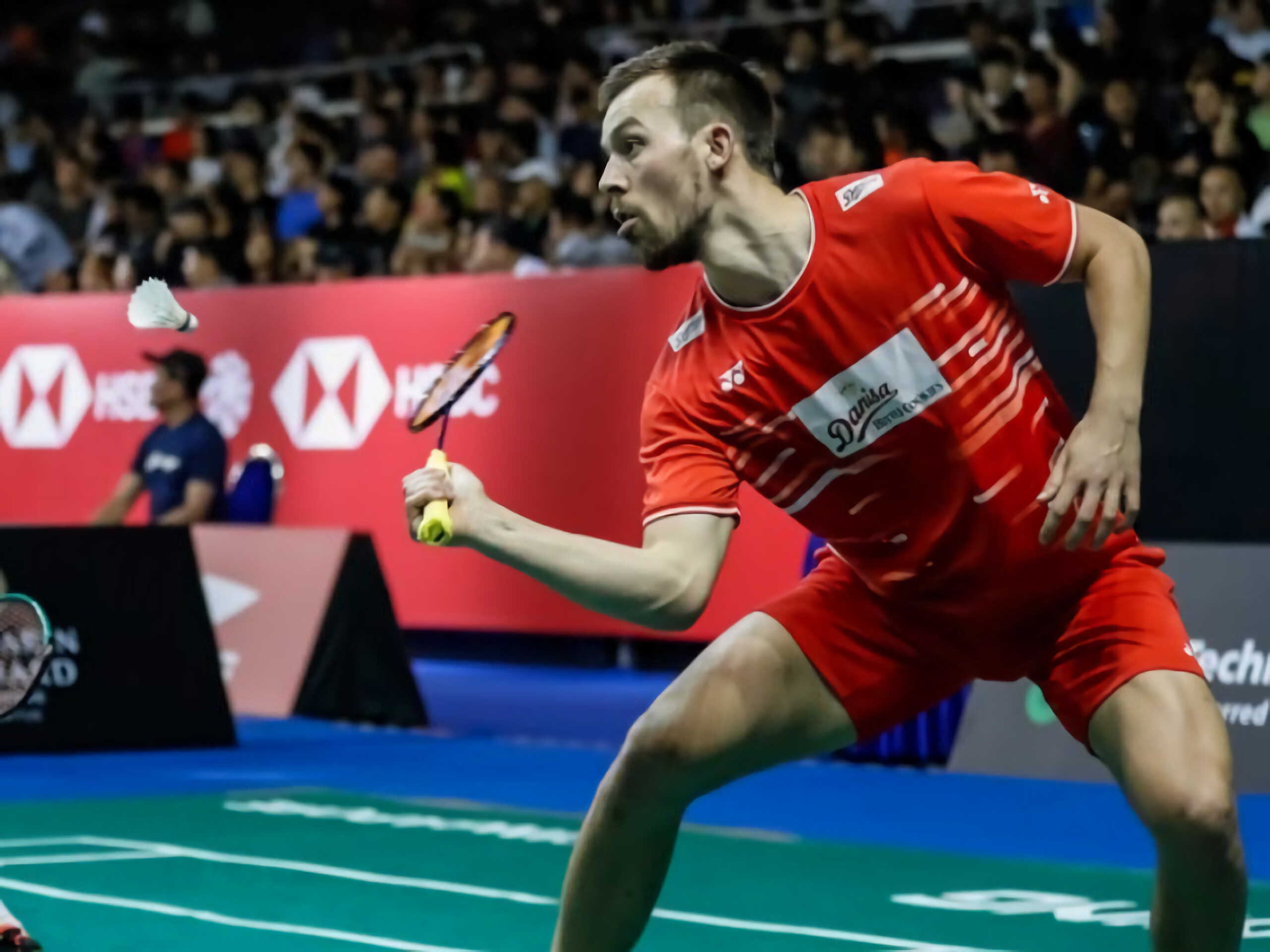 Anders Skaarup Rasmussen, Precise drop shots, Fast-paced rallies, Badminton skills, 2560x1920 HD Desktop