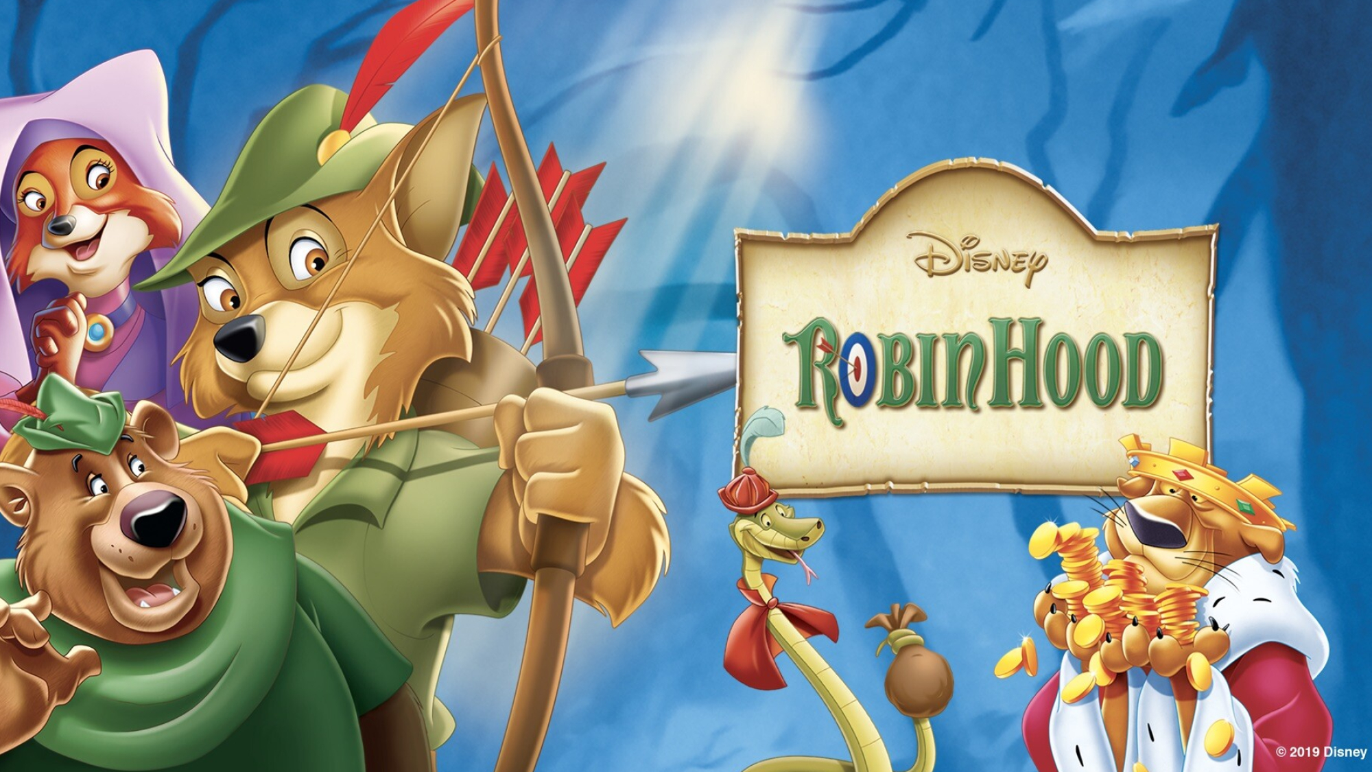 Prince John and Sir Hiss, Robin Hood Wallpaper, 2000x1130 HD Desktop