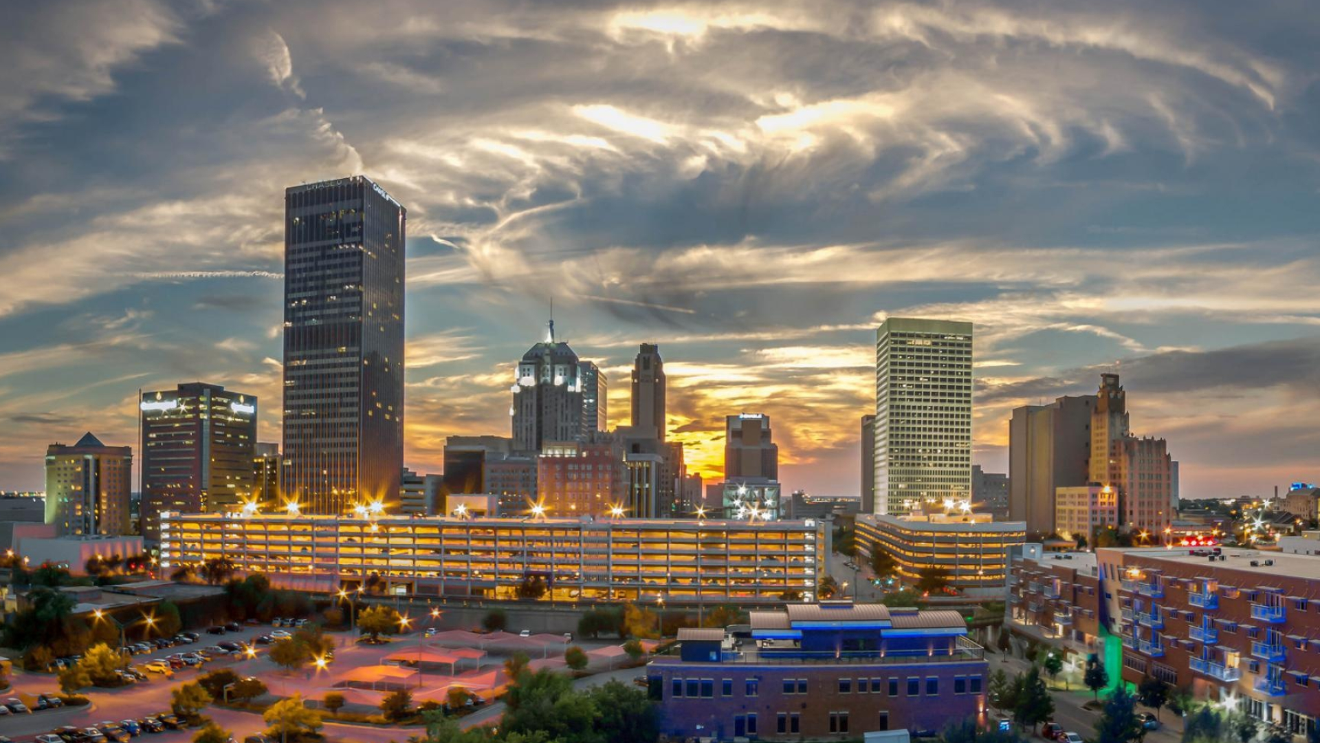 Oklahoma City Skyline, Travels, Cityscape, Urban beauty, 1920x1080 Full HD Desktop