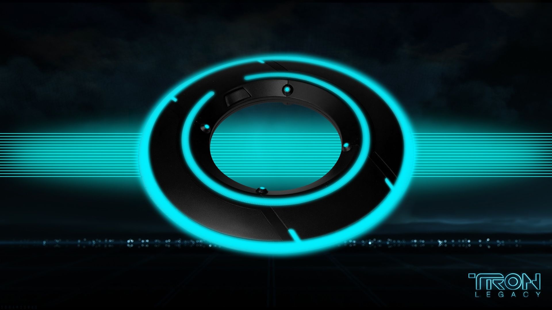 Tron Movie, Identity Disc, TRON Legacy, Neon Backgrounds, 1920x1080 Full HD Desktop