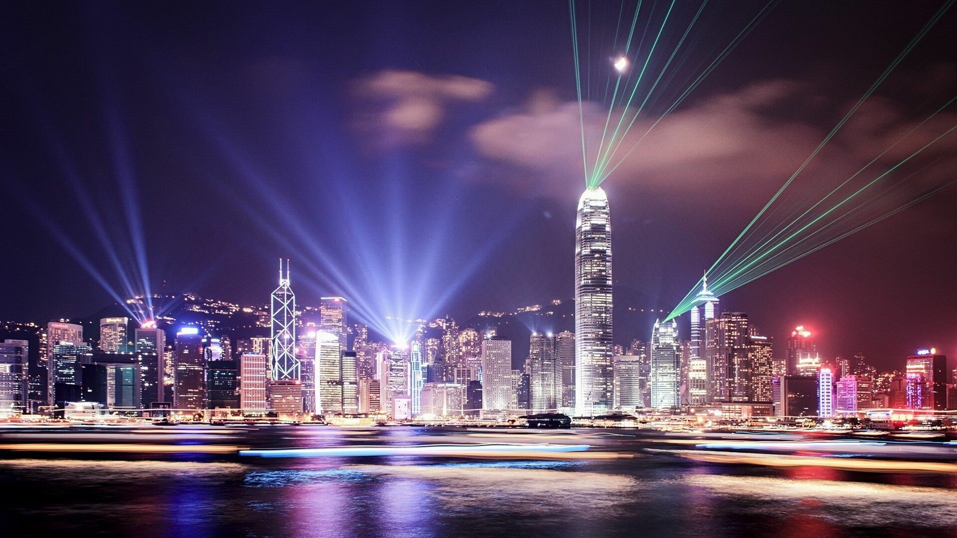 A Symphony of Lights, Hong Kong Wallpaper, 1920x1080 Full HD Desktop