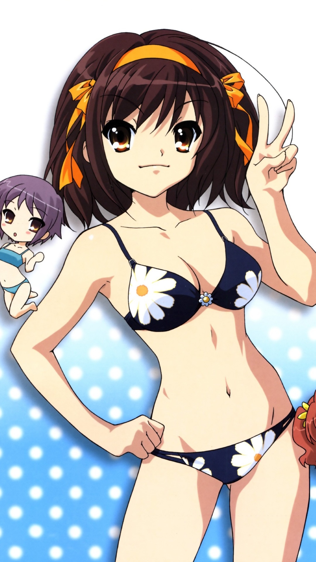 Melancholy of Haruhi Suzumiya, Haruhi Galaxy S4 wallpaper, Kawaii mobile, One, 1080x1920 Full HD Phone