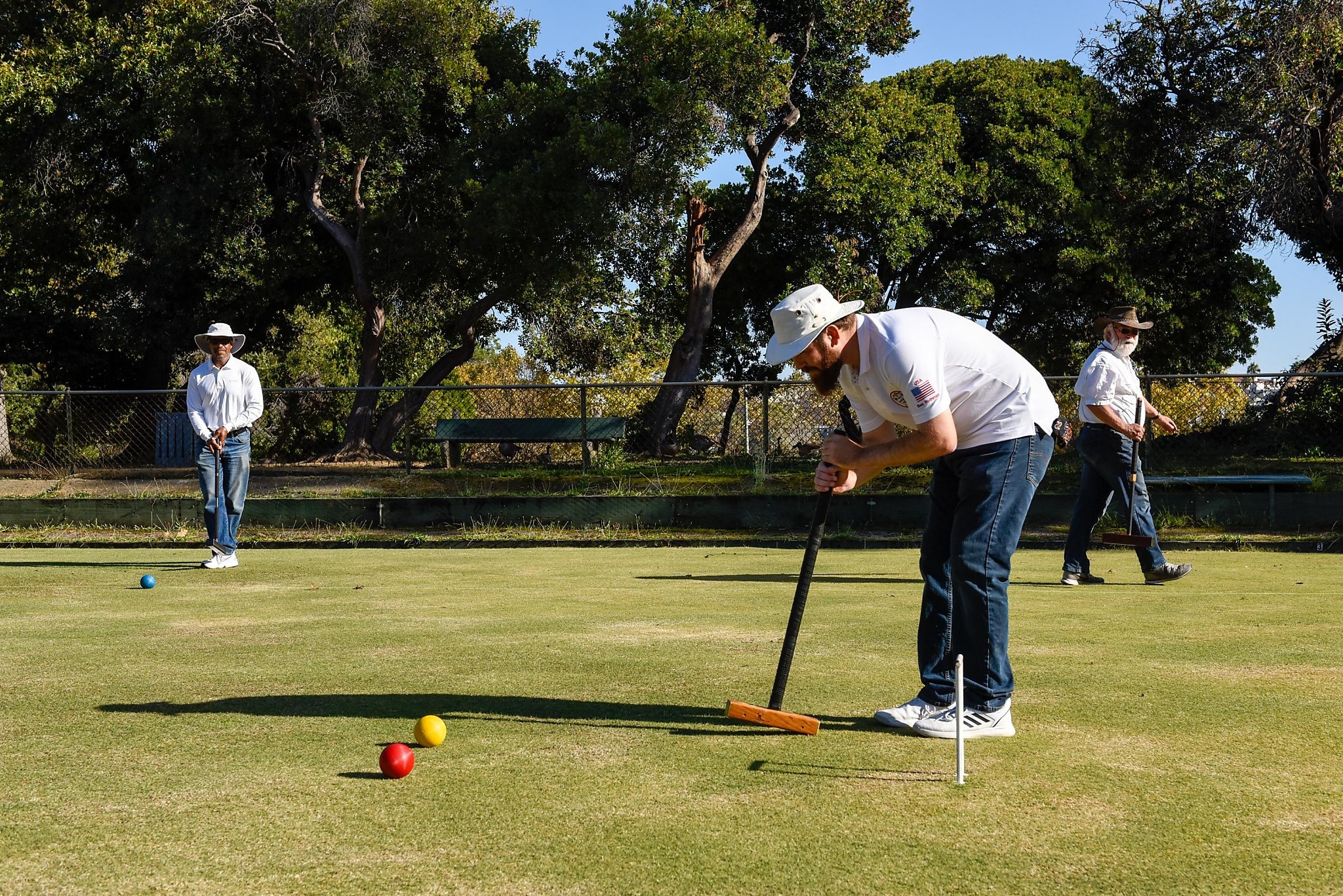 World champ croquet player, Oakland appearance, Mob-free event, Spotlight on skill, 2050x1370 HD Desktop