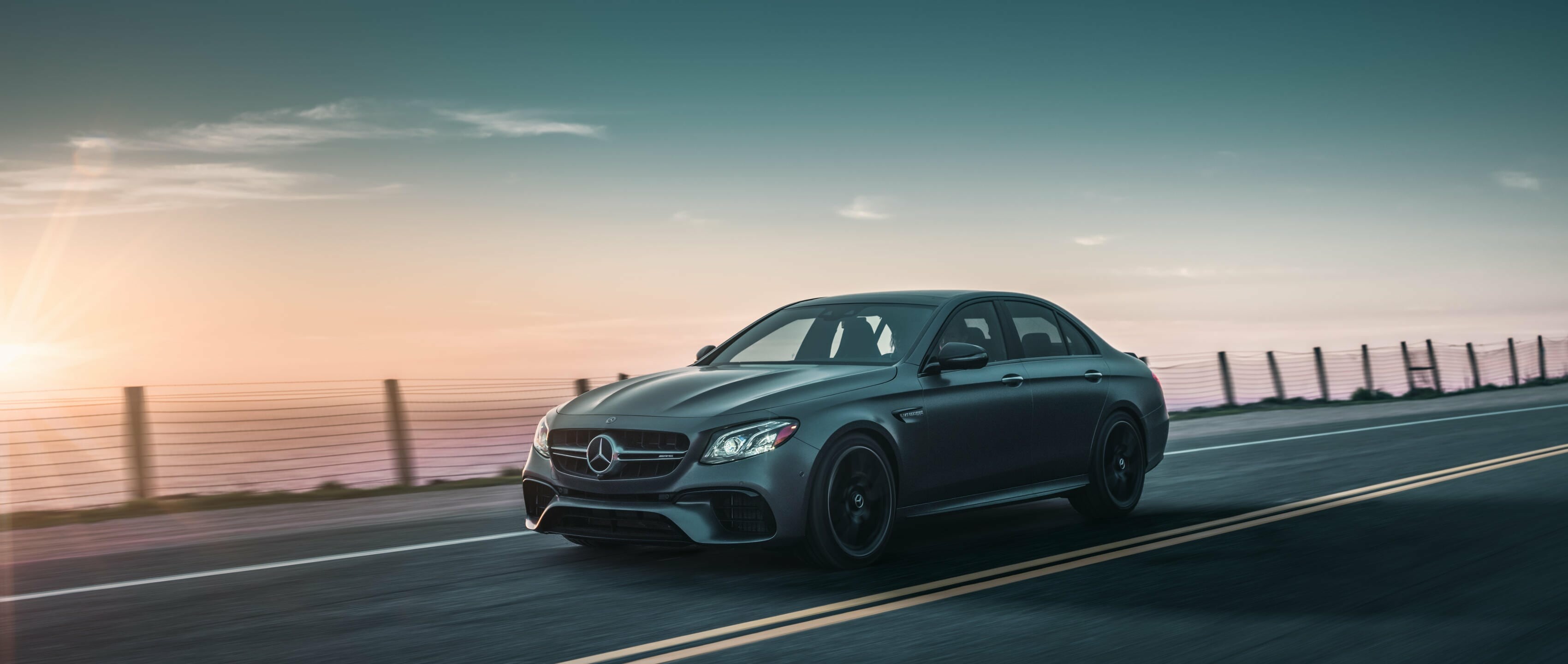 AMG E 63 S 4MATIC+, Mercedes-Benz Wallpaper, 3400x1440 Dual Screen Desktop