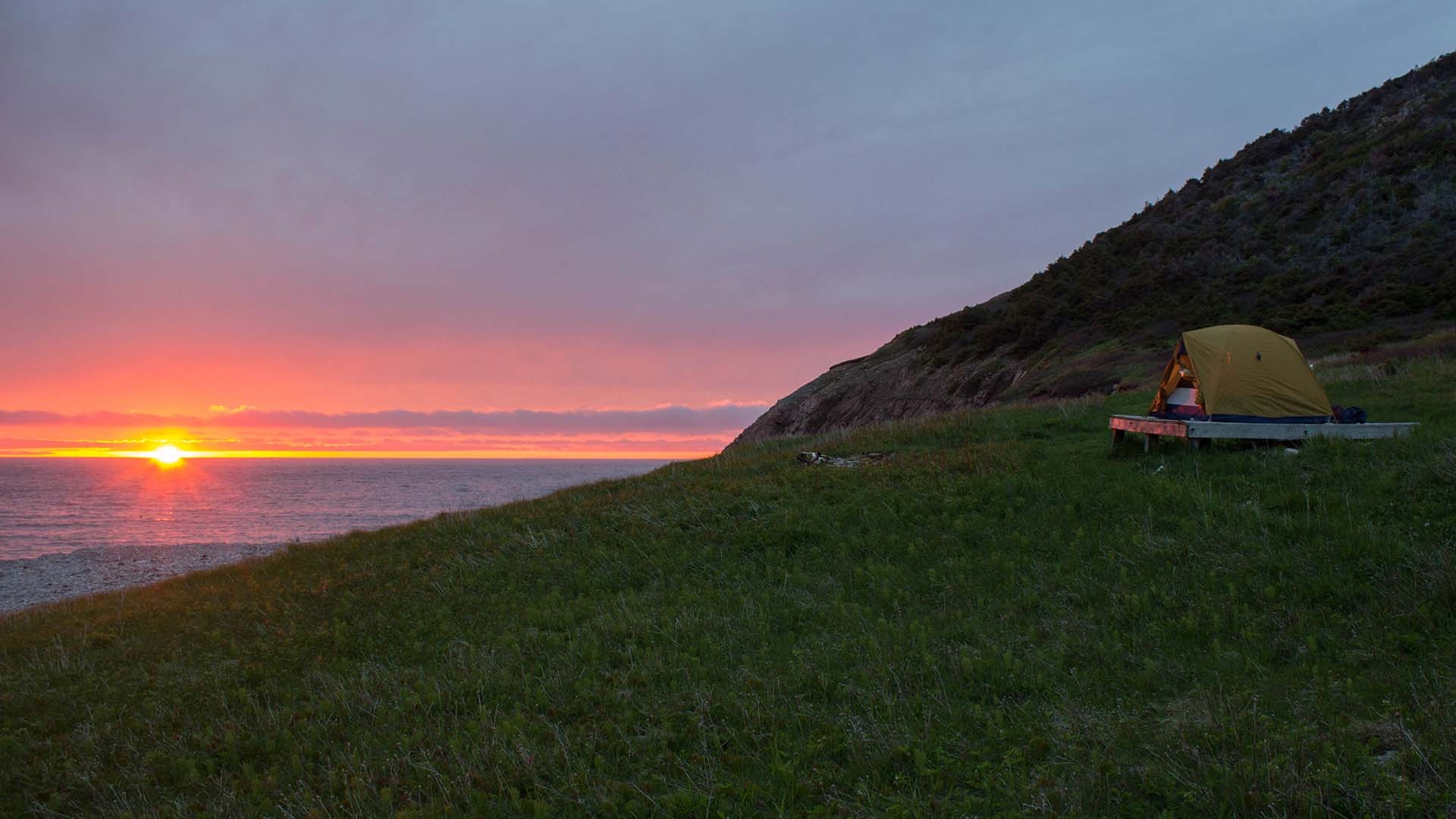 Cape Breton Island, Fishing Cove Campground, Camping getaway, Cape Breton experience, 1920x1080 Full HD Desktop