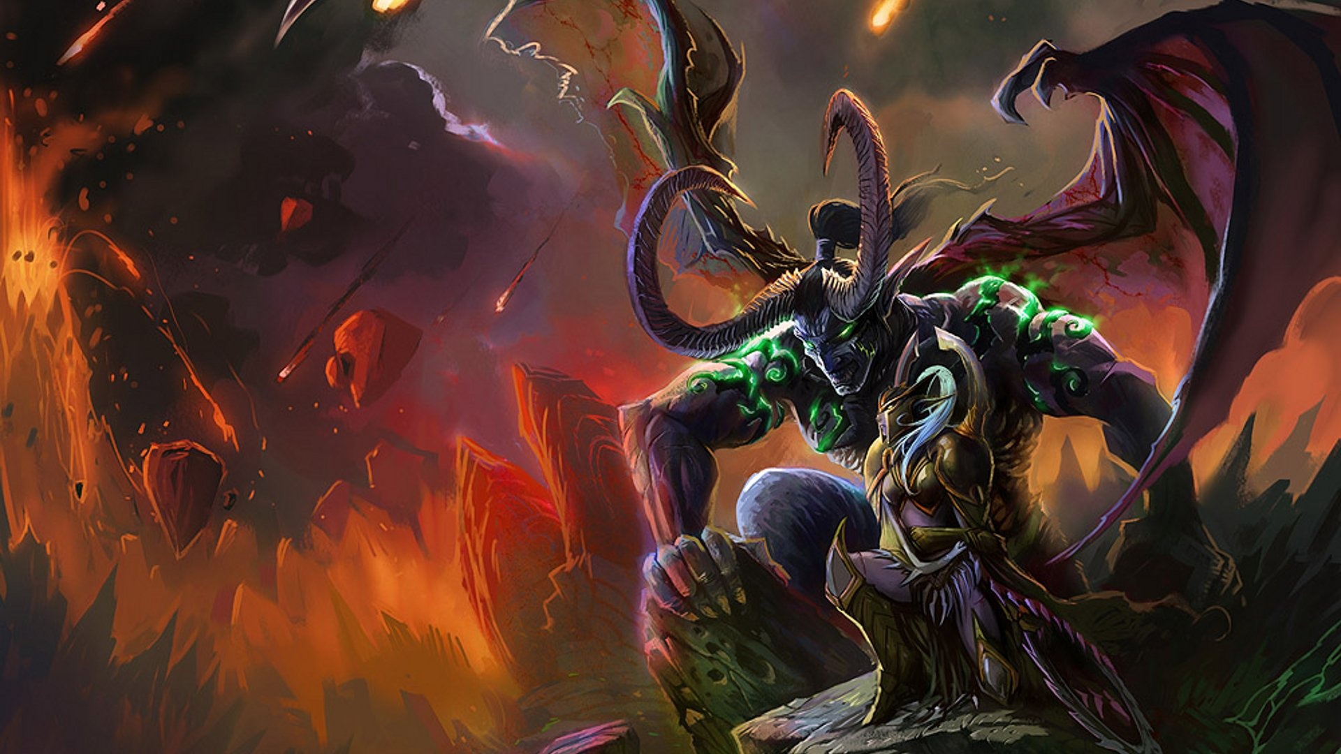 Illidan wallpaper, SF wallpaper, Gaming character, Power and destruction, 1920x1080 Full HD Desktop