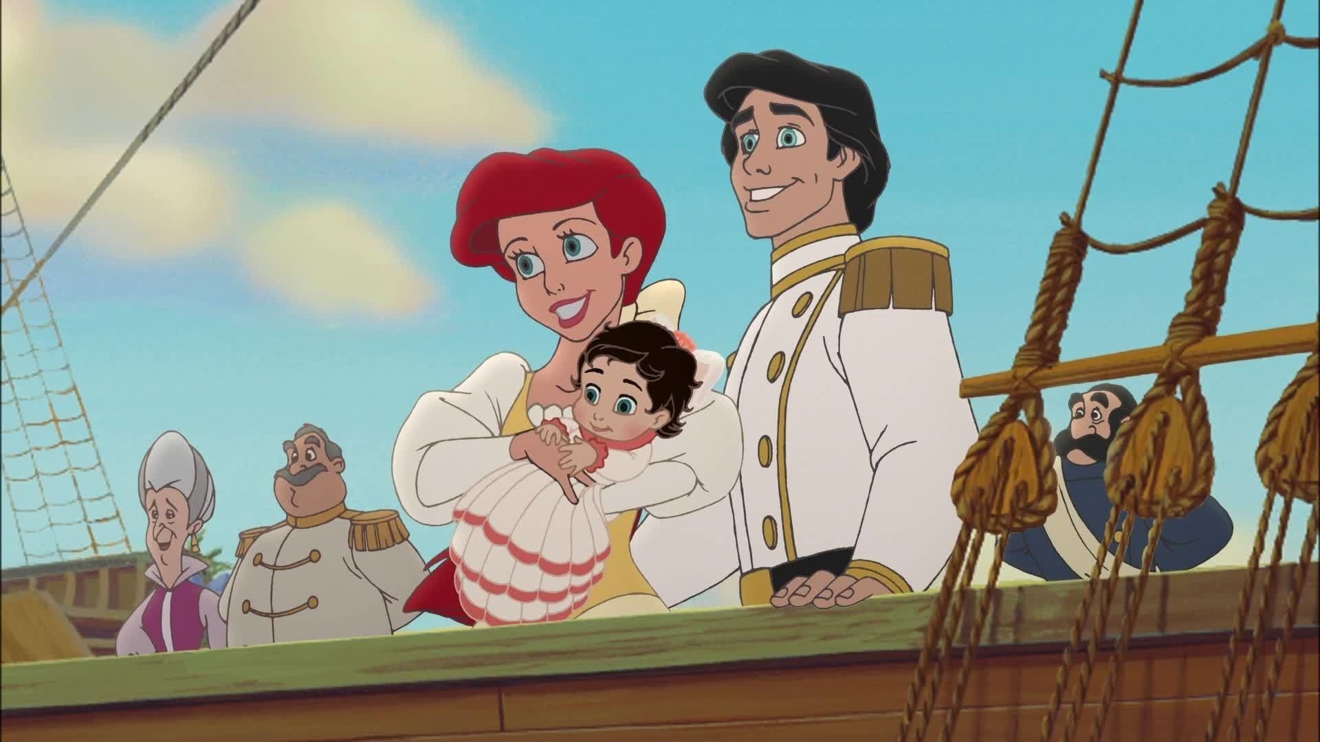 Prince Eric, The Little Mermaid, Ariel and Eric, 1920x1080 Full HD Desktop