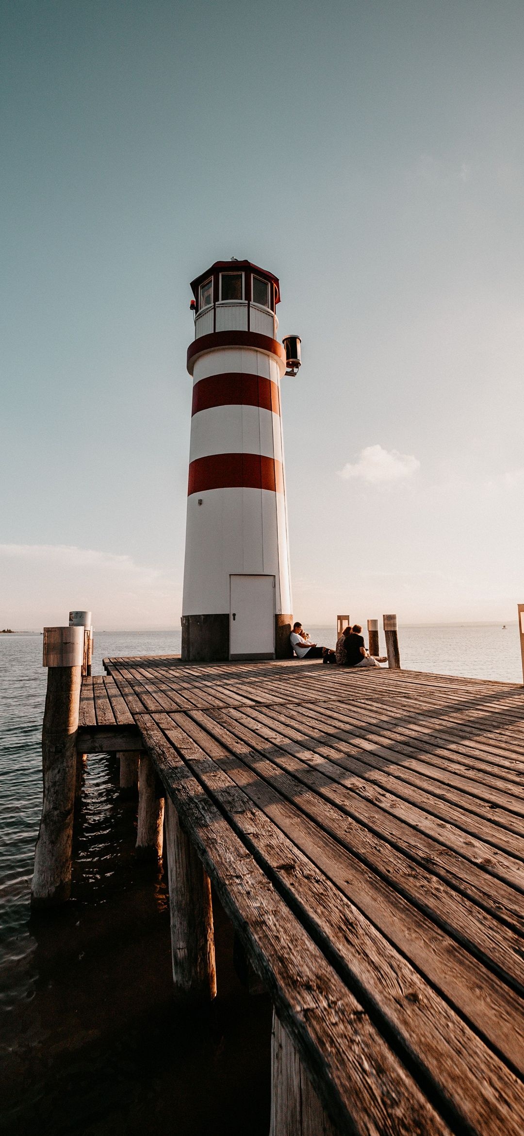 Phone wallpaper, Lighthouse tranquility, Coastal charm, Captivating scene, 1080x2340 HD Phone