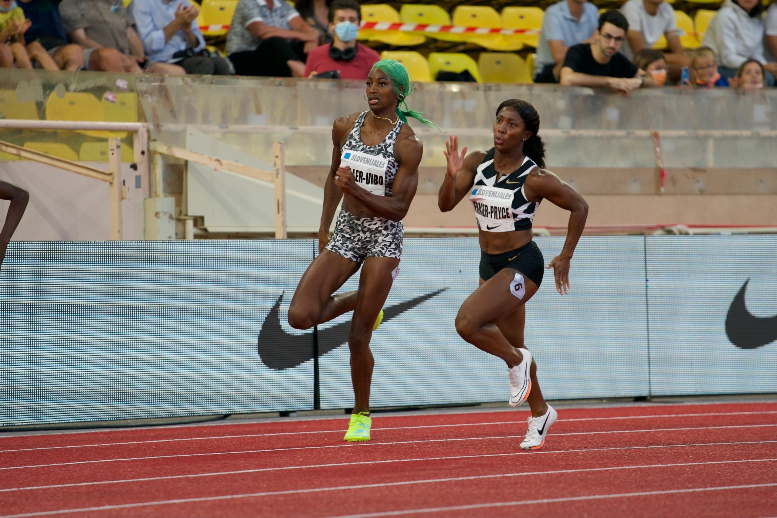 Shaunae Miller-Uibo, Defeats Shelly Ann Fraser Pryce, Monaco Diamond League victory, Trackalerts, 2560x1710 HD Desktop