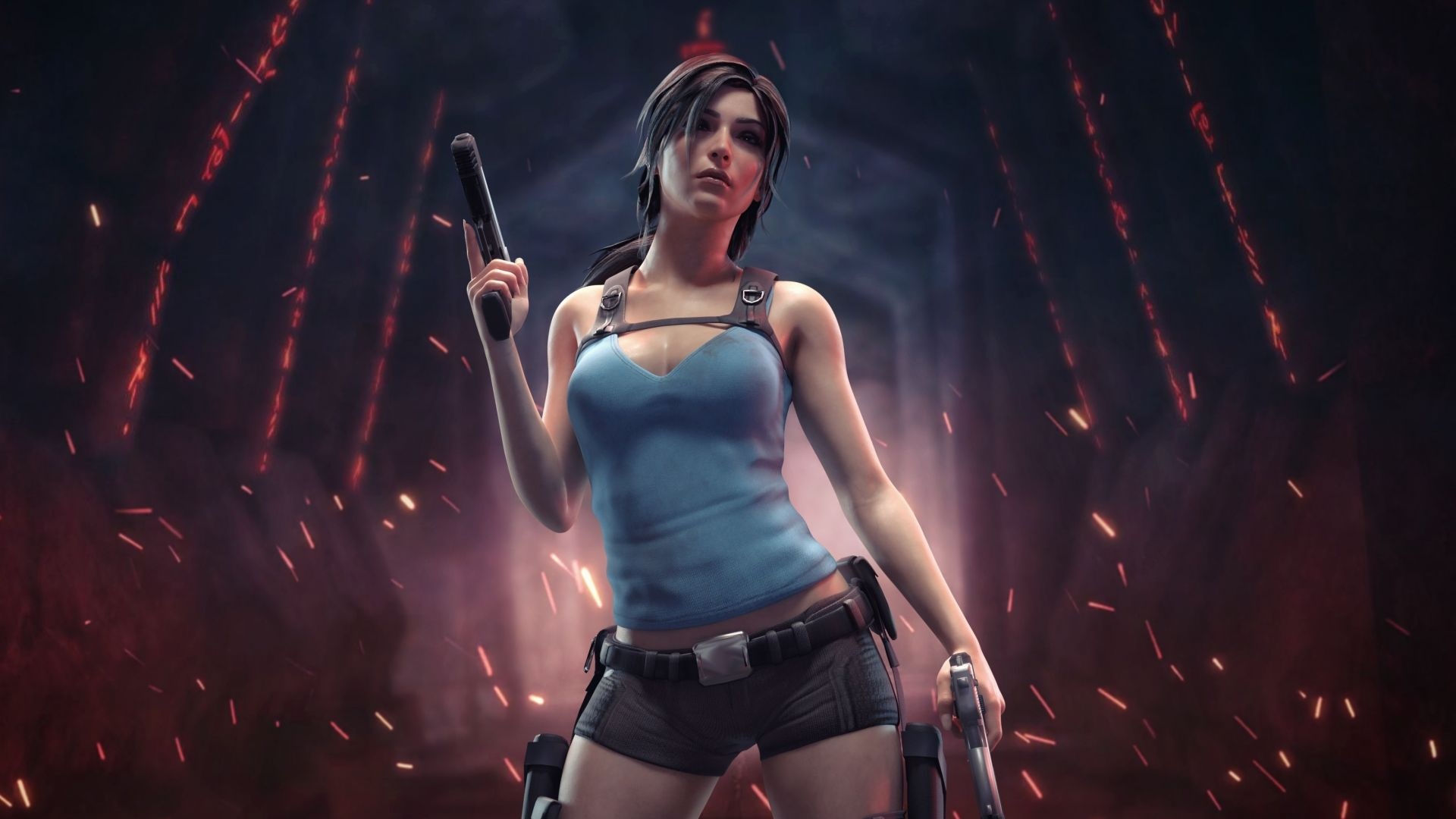 Lara Croft Tomb Raider, Portrait 2020, Game Shot, Wallpaper, 1920x1080 Full HD Desktop