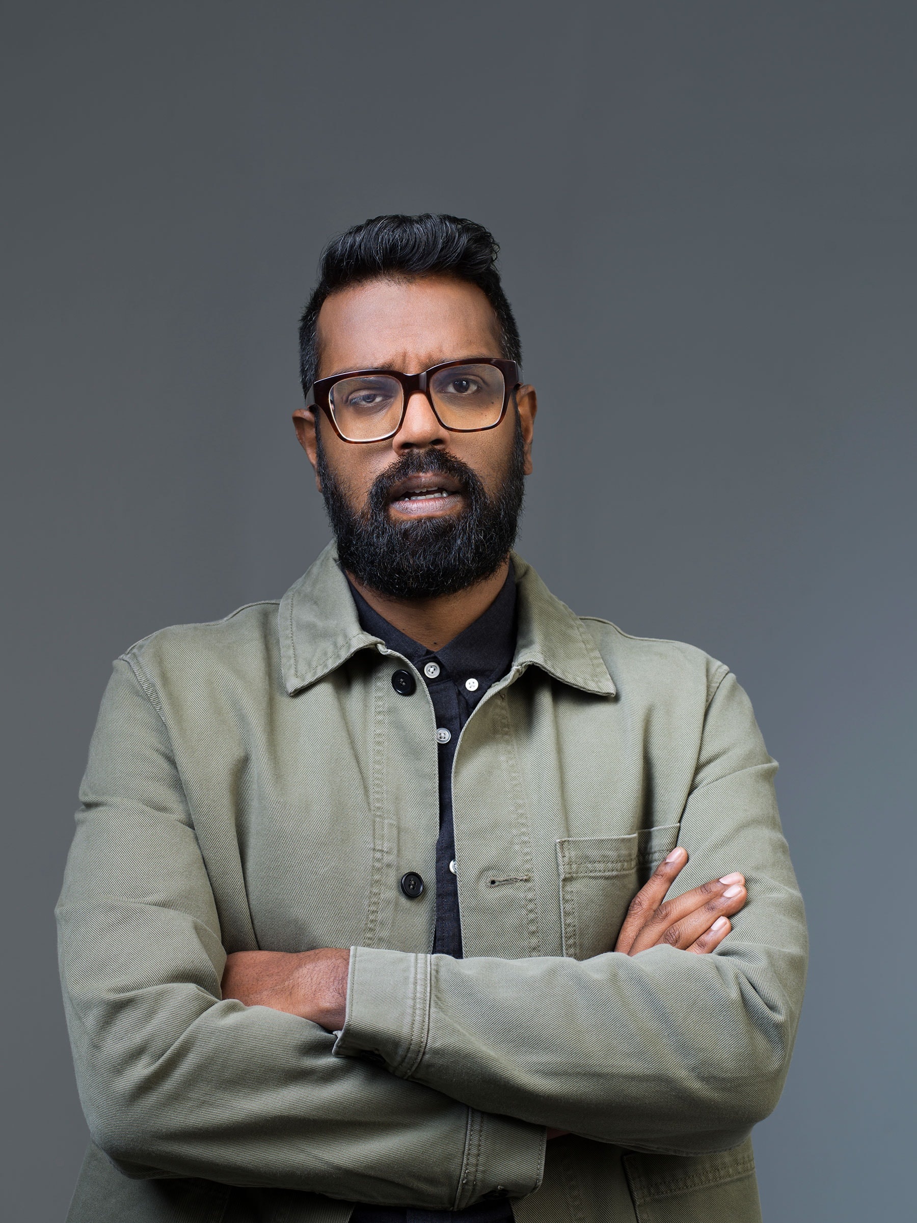 Romesh Ranganathan, Off the Kerb, Stand-up comedy, Hilarious performer, 1800x2410 HD Phone