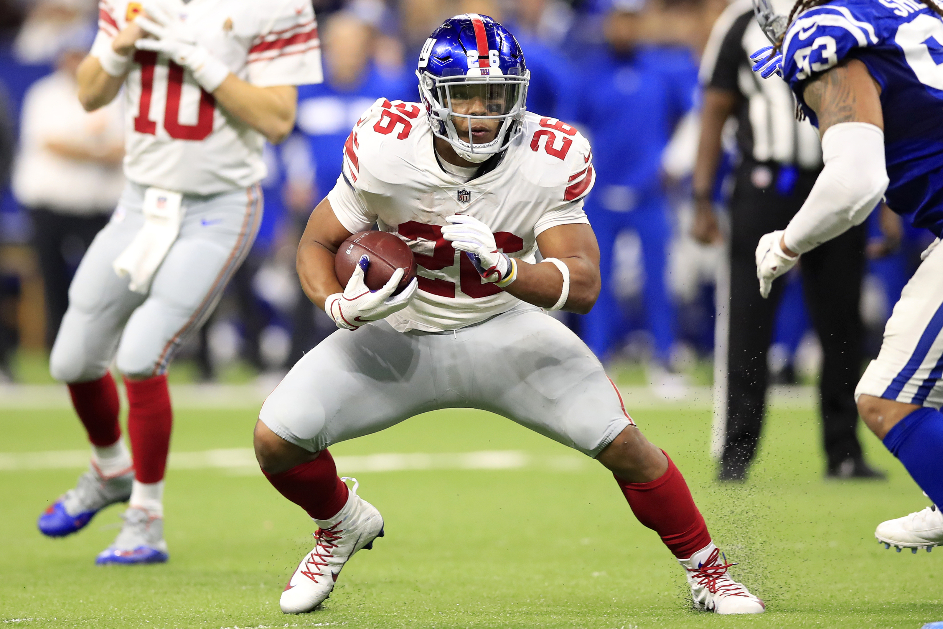 Saquon Barkley, New York Giants, Fantasy charts, 3200x2140 HD Desktop