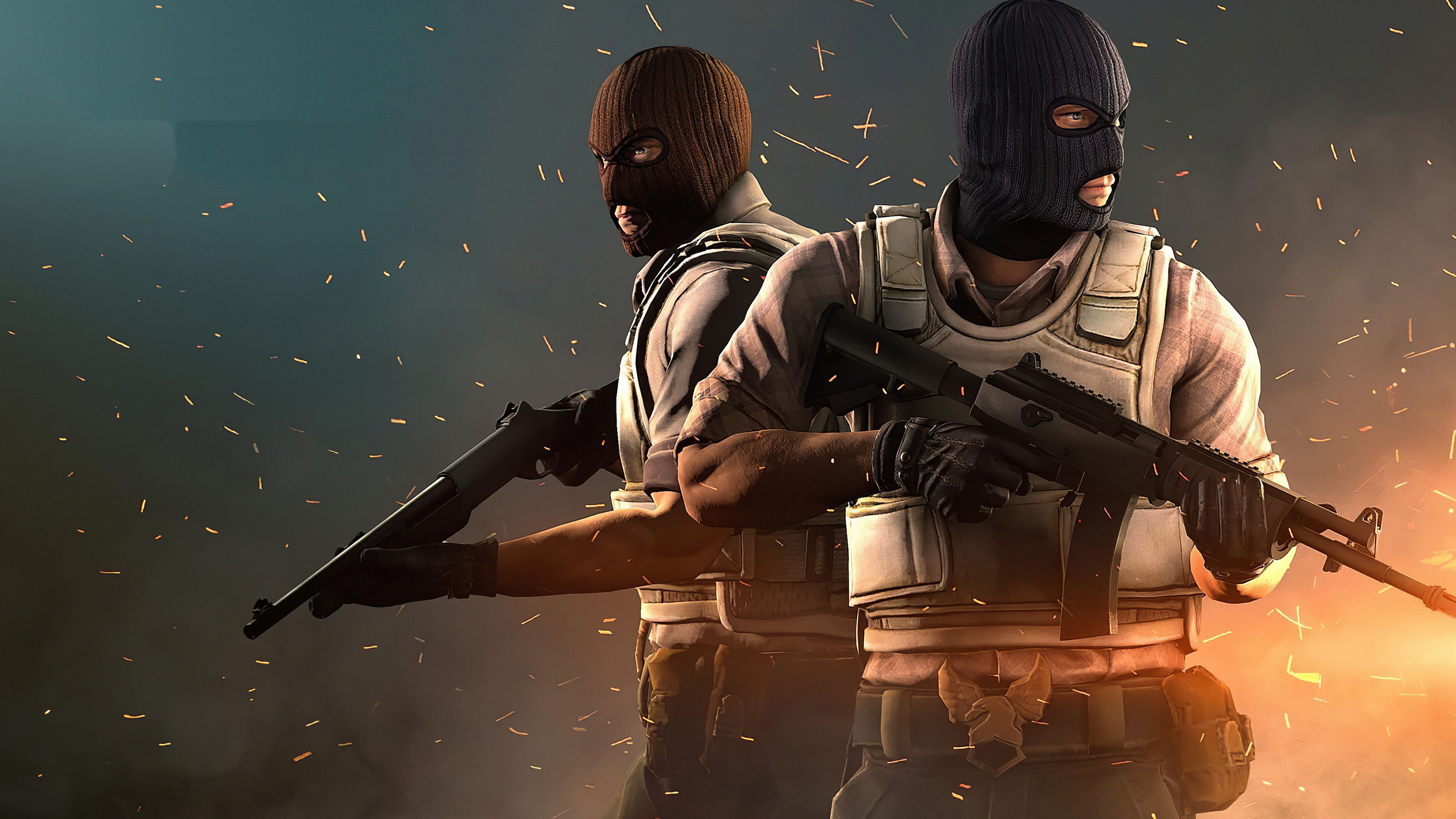 CS:GO Phoenix Connexion, Galil AR rifle, Nova shotgun, 4K Desktop wallpaper