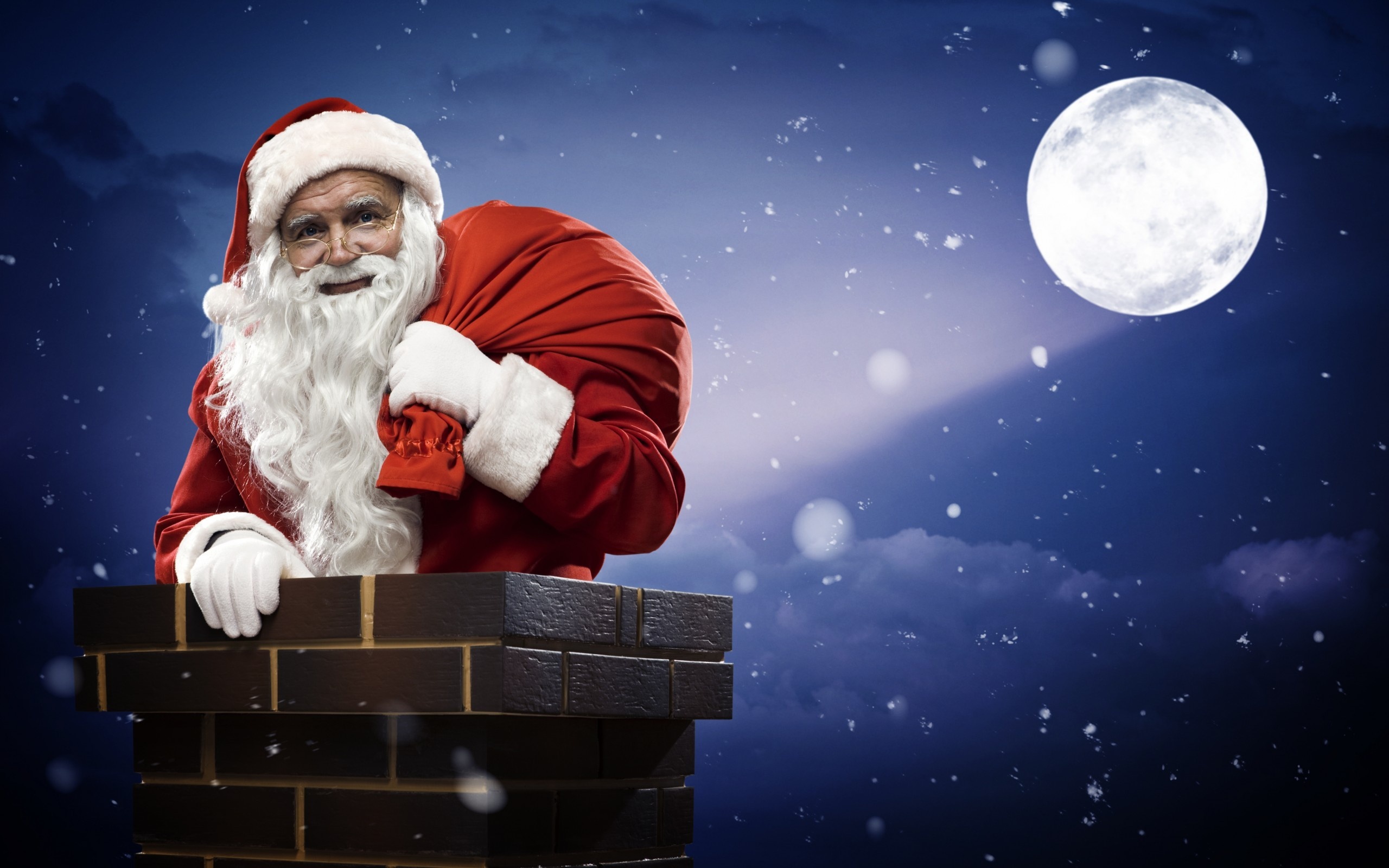 Smokestack, Father Christmas Wallpaper, 2560x1600 HD Desktop