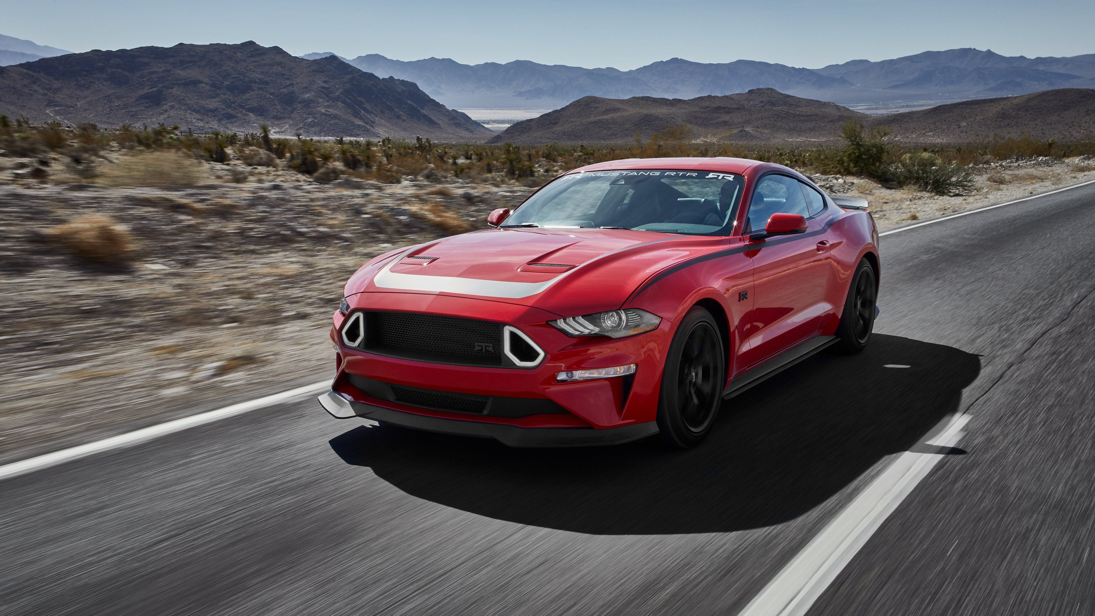 Ford Mustang 2019, Fresh and fierce, Top-tier model, Sleek contours, King of muscle, 3840x2160 4K Desktop