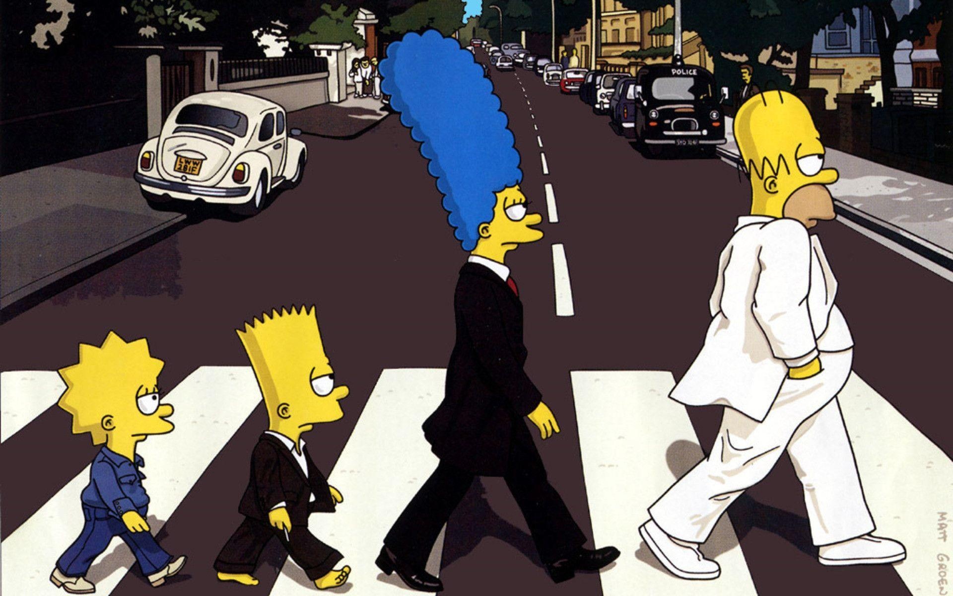 The Simpsons, Abbey Road Wallpaper, 1920x1200 HD Desktop