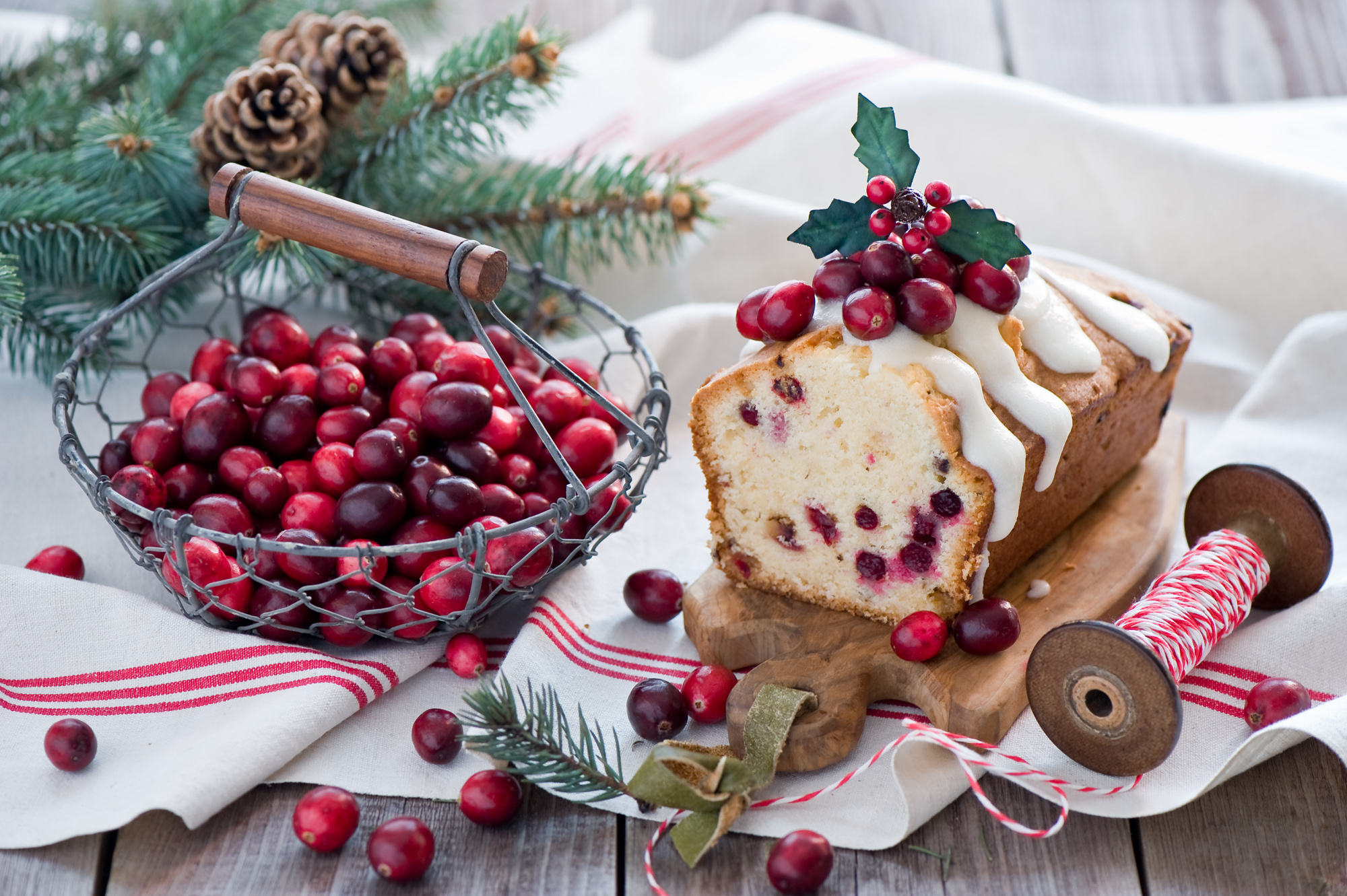 Cranberry cake goodness, Bountiful berries, Still life beauty, Confection perfection, 2000x1340 HD Desktop