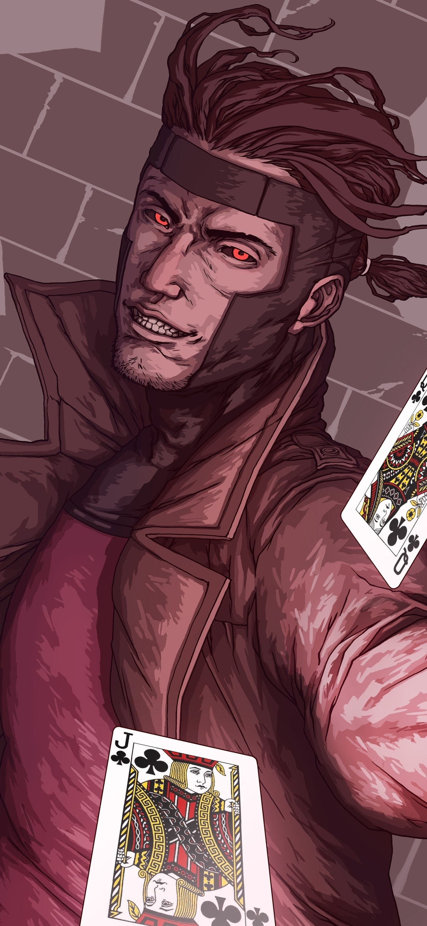 Gambit, Marvel Comics, Comic book appearance, Mysterious persona, 1440x3120 HD Phone