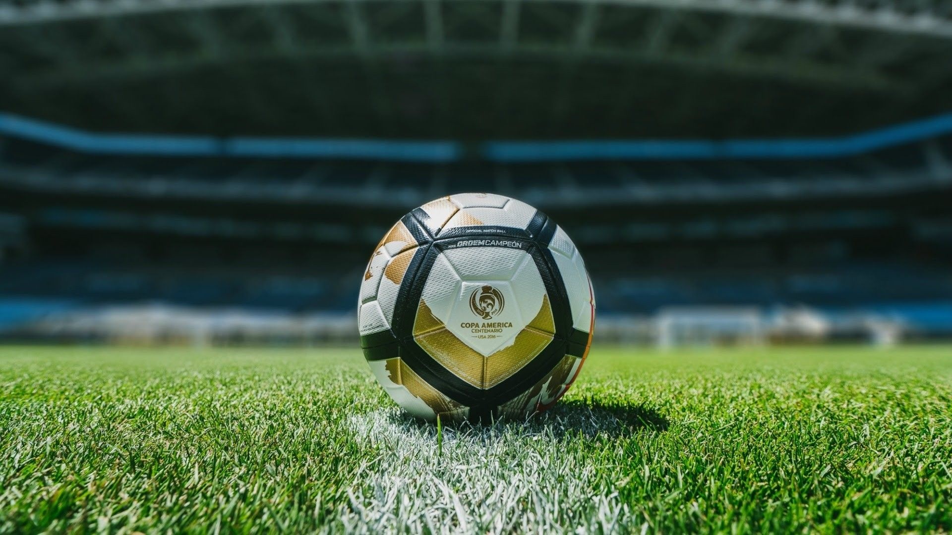 Nike 2016 Copa America Centenario Final Ball, Football Field Wallpaper, 1920x1080 Full HD Desktop