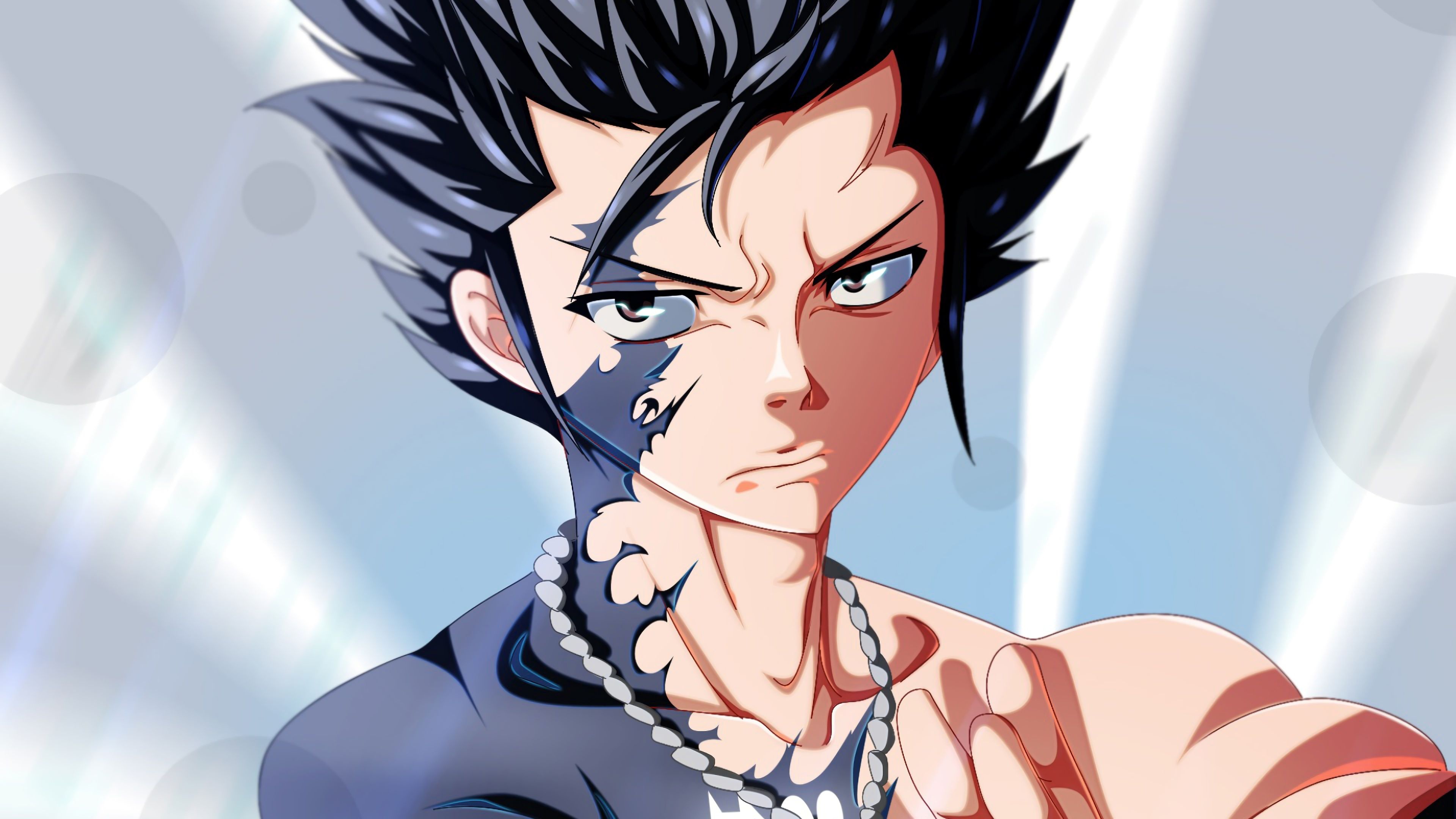 Gray Fullbuster, Anime character, Ice magic, Powerful warrior, 3840x2160 4K Desktop