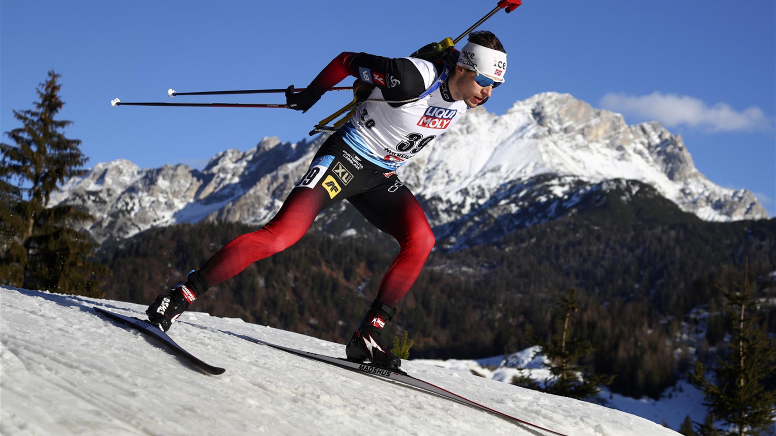 Sturla Holm Laegreid, Biathlon, World Cup, Bionaz, 2560x1440 HD Desktop