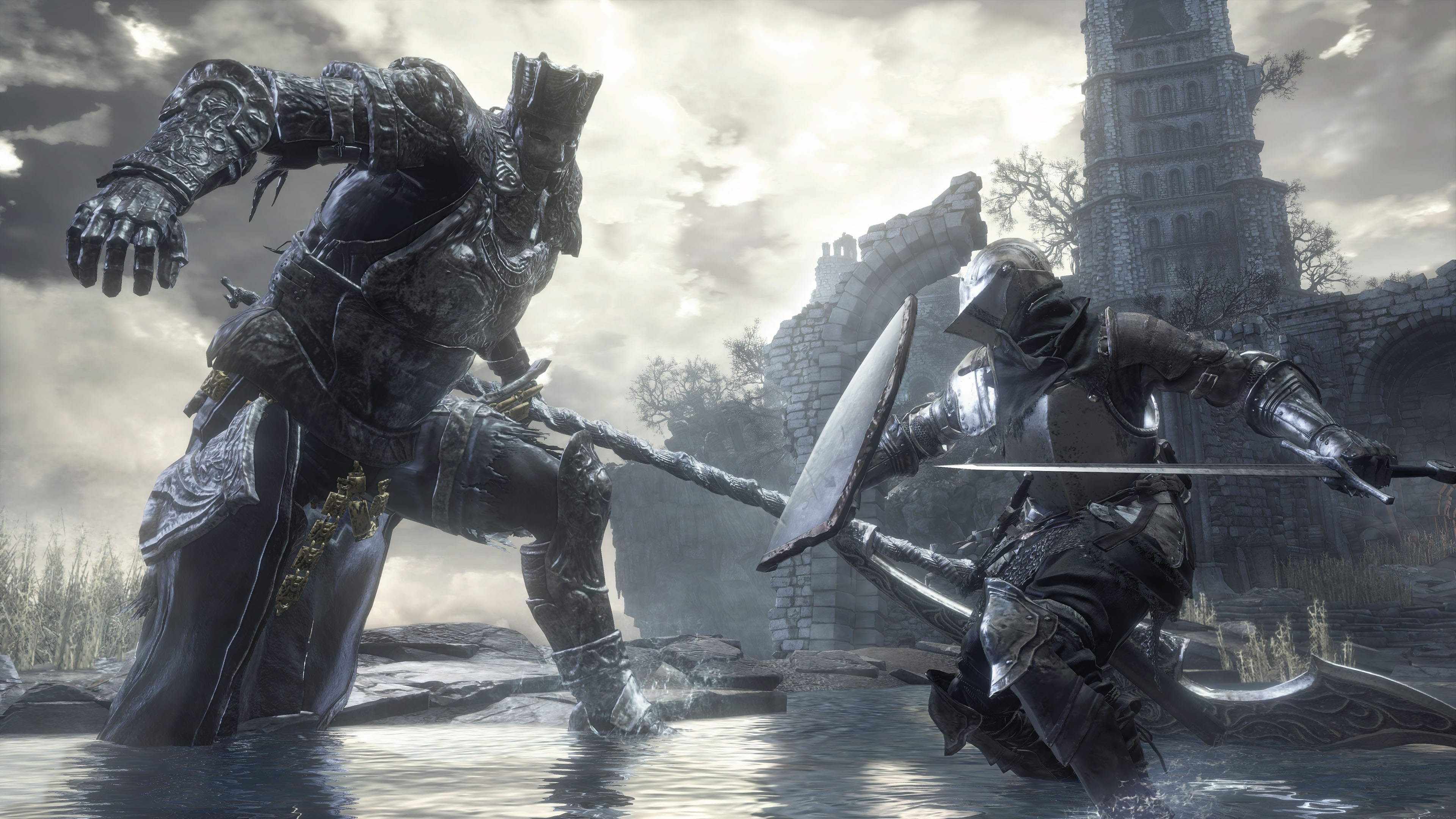 Iudex Gundyr, Knight Set Ashen One, Cemetery of Ash, 4K Desktop wallpaper