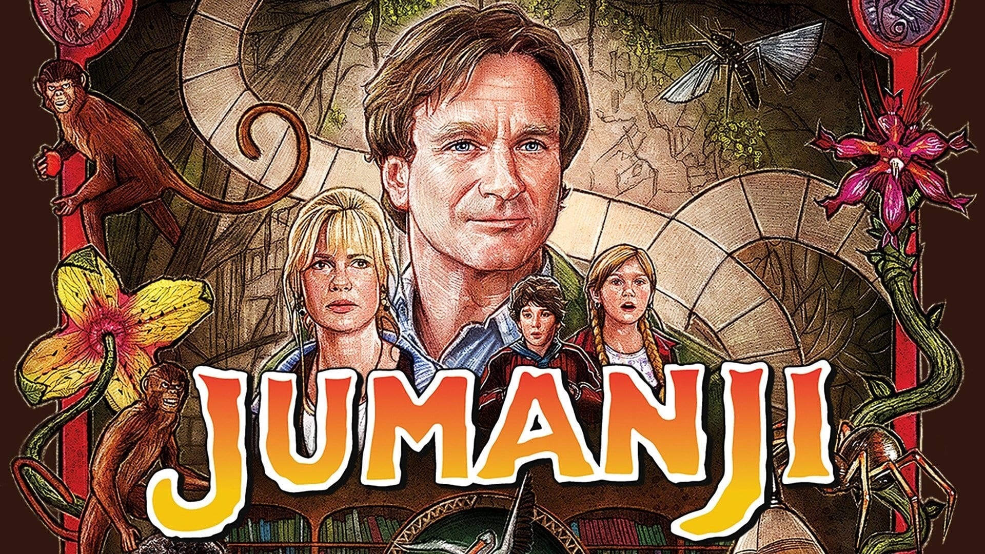 Jumanji HD wallpaper, Adventure movie, Background image, Robin Williams, 1920x1080 Full HD Desktop