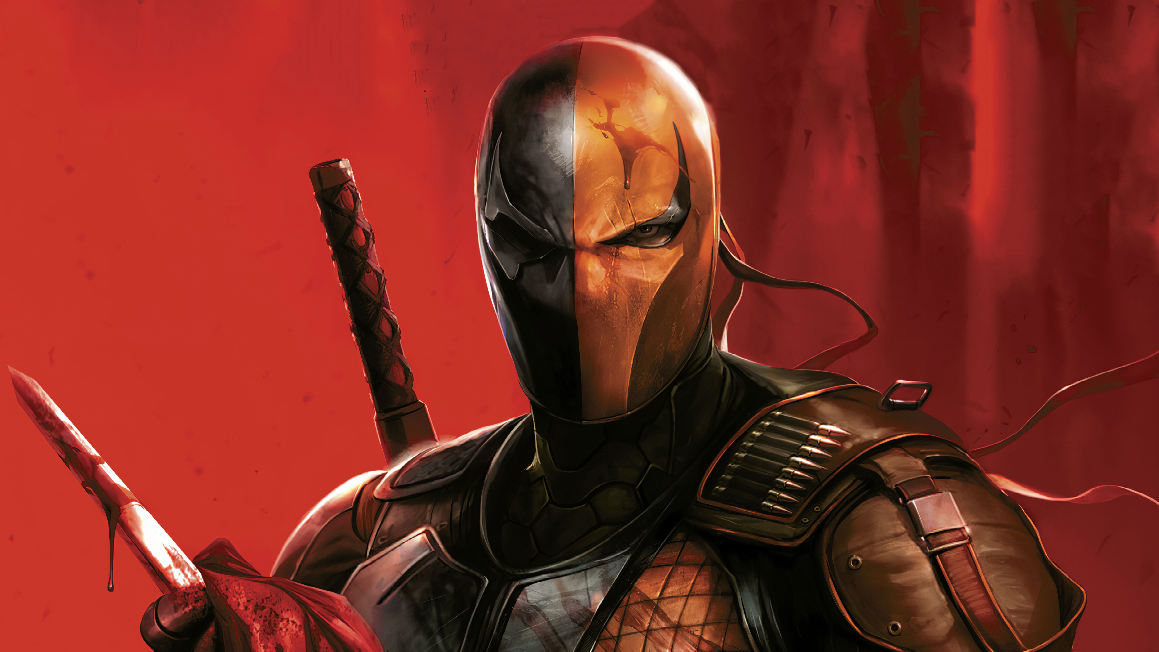 Deathstroke, Artwork, 4K Ultra HD, Wallpaper, 3840x2160 4K Desktop