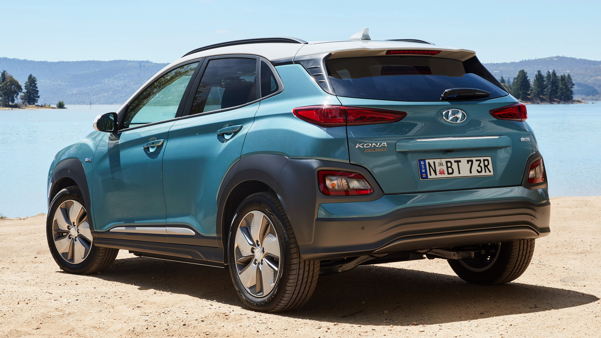 Hyundai Kona, Electric vehicle revolution, Cutting-edge design, Sustainable mobility, 1920x1080 Full HD Desktop