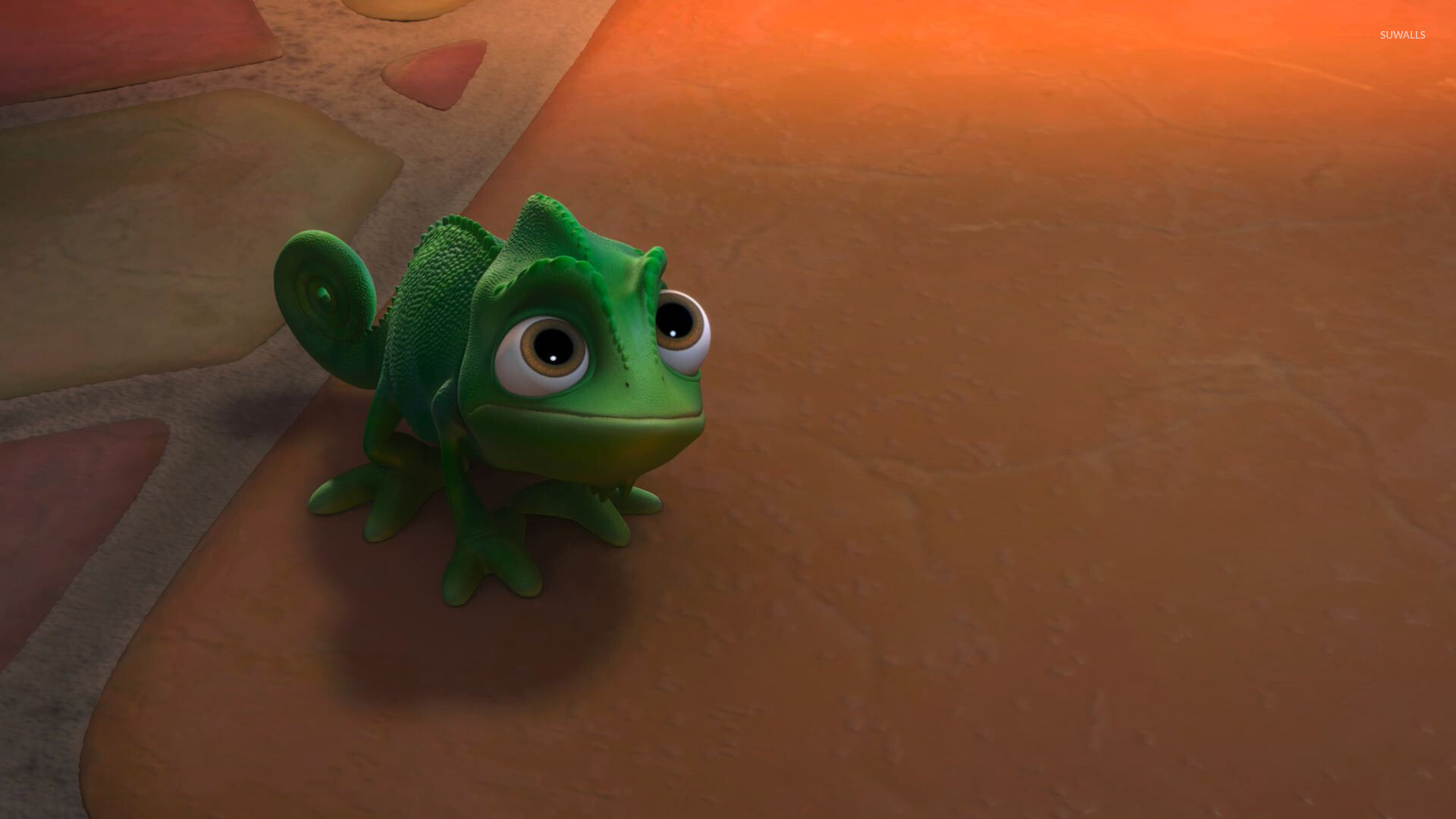 Tangled, Pascal's mischievousness, Cartoony wallpapers, Animated delight, 1920x1080 Full HD Desktop